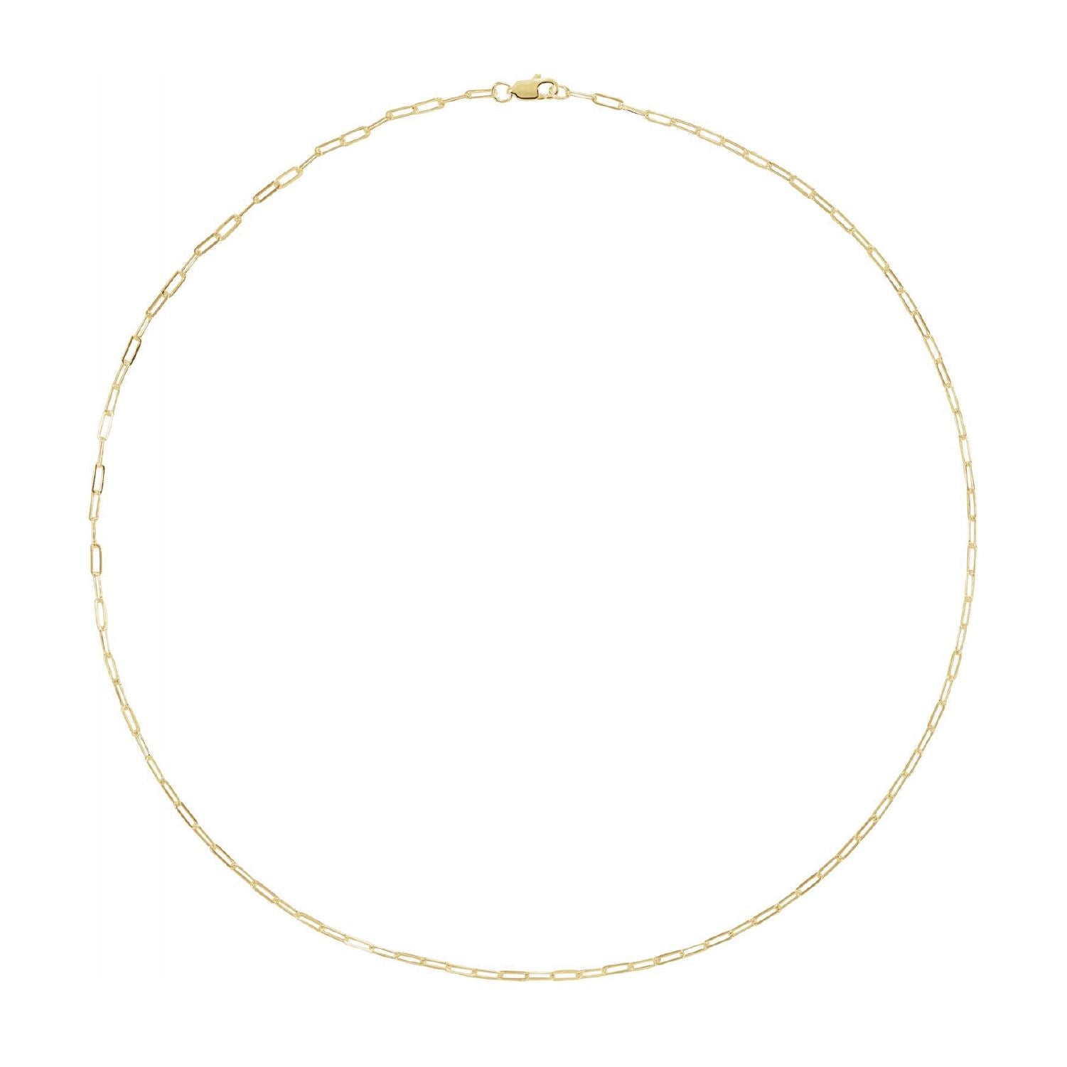 14K Paperclip Layering Necklace Robyn Canady 