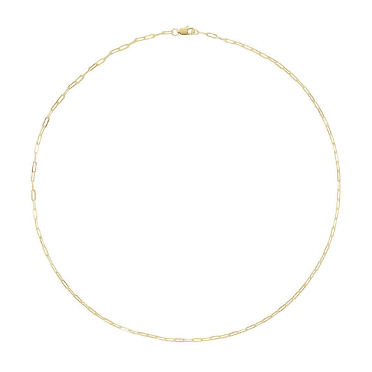 14K Paperclip Layering Necklace Robyn Canady 