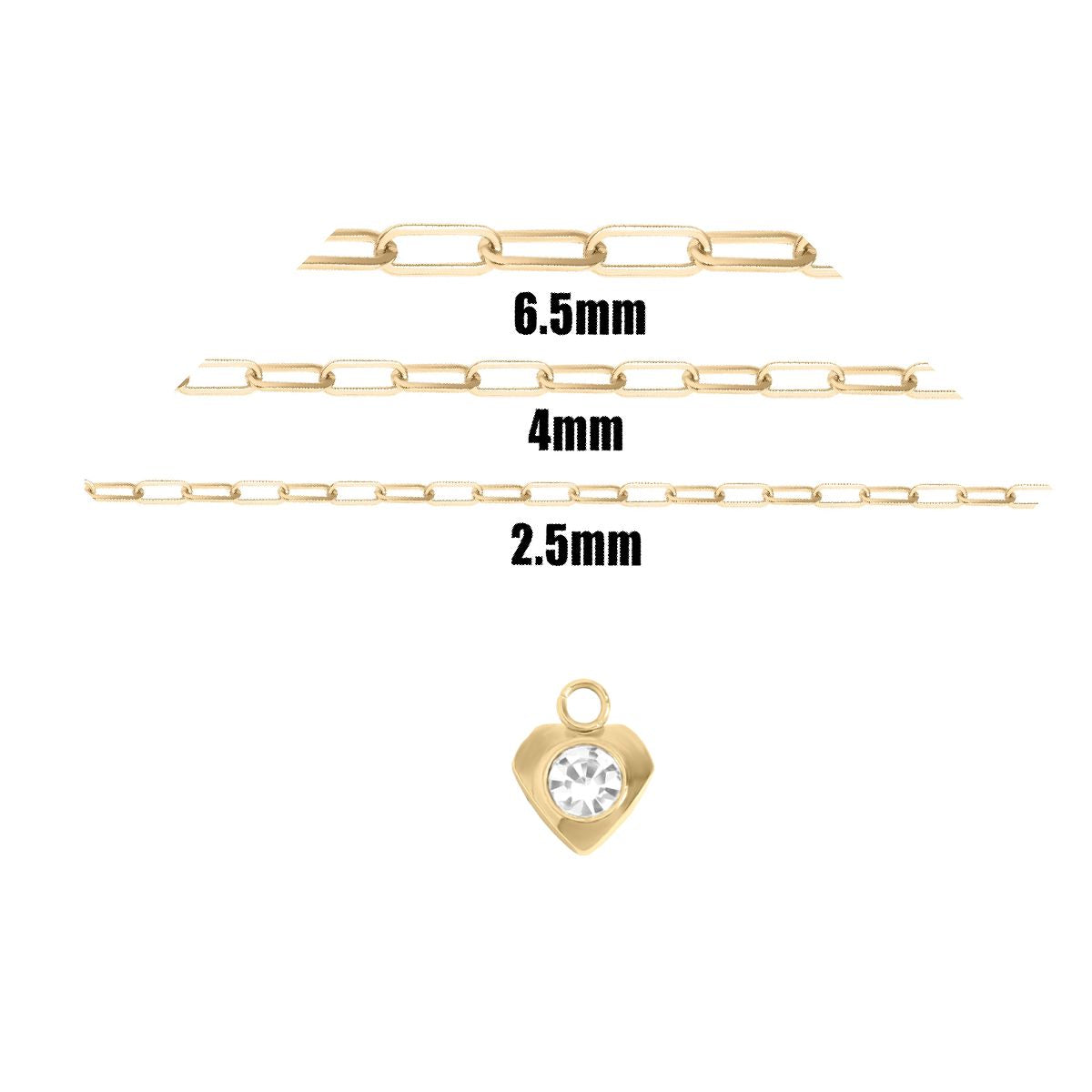 Tiny Crystal Heart Charm Robyn Canady 