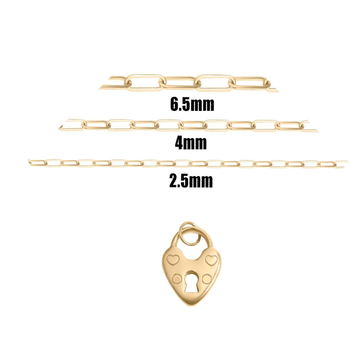 Heart Padlock 3 Charm Robyn Canady 