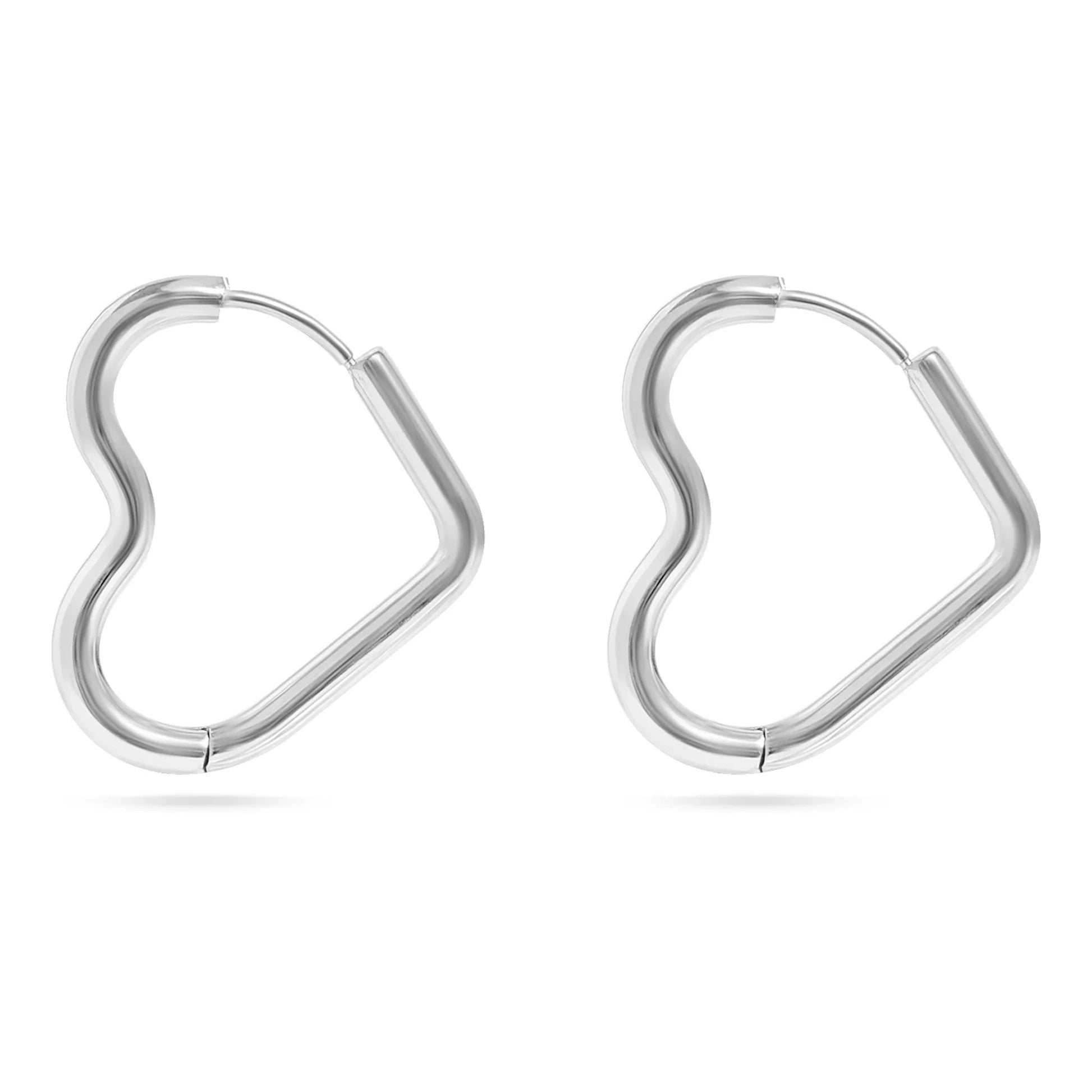 FALL BOGO! New Hoops - Use discount code: FALLBOGO - Buy one, Get one FREE! Earrings Robyn Canady Heart - Silver 