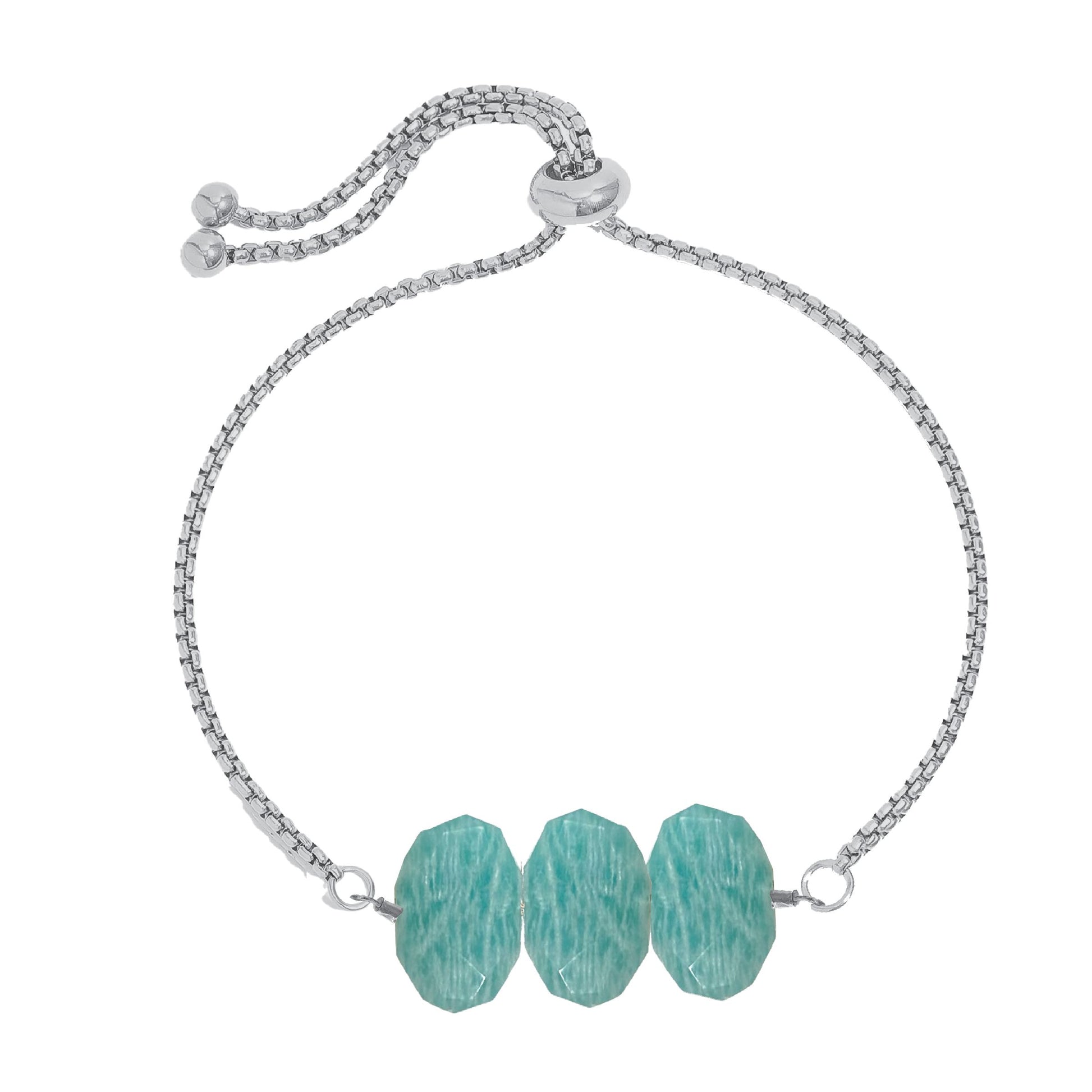 Natasha Chain Bracelet in Amazonite Robyn Canady Silver 
