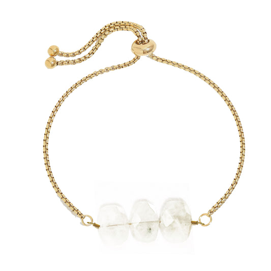 Natasha Chain Bracelet in Moonstone Robyn Canady Gold 