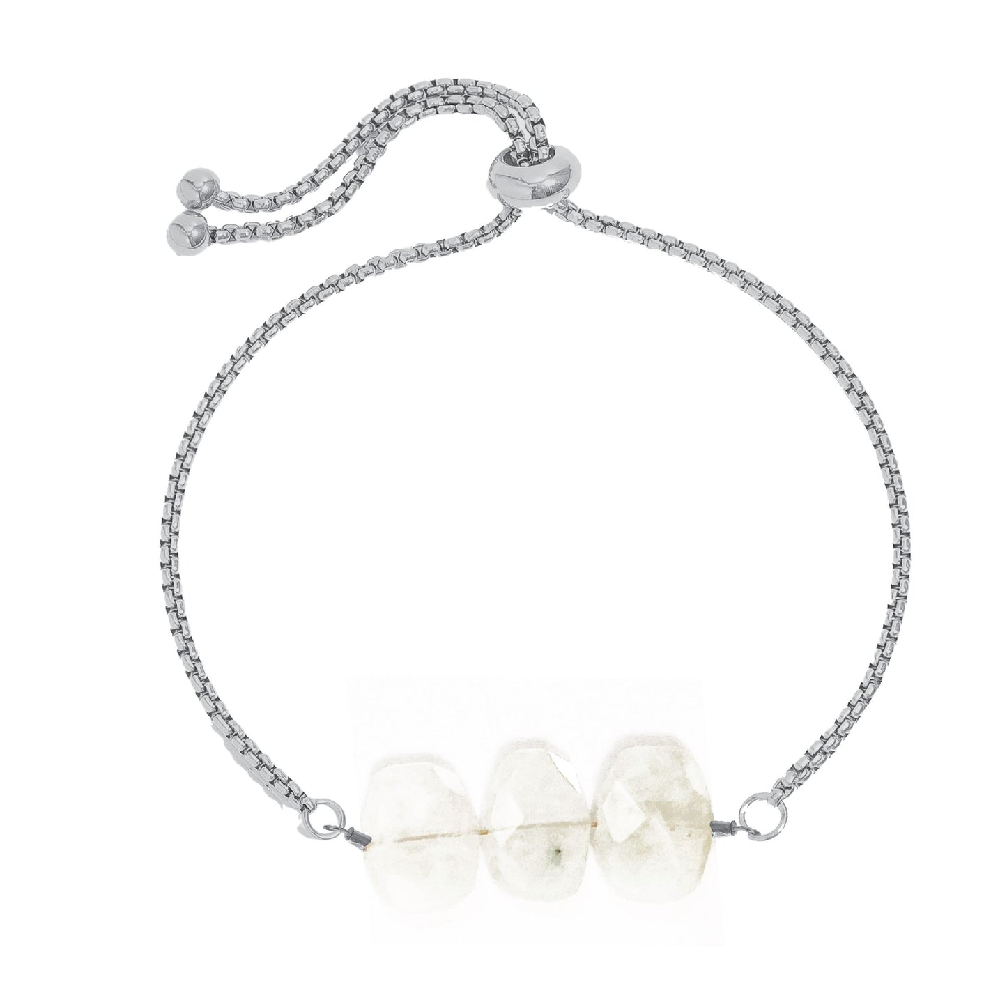 Natasha Chain Bracelet in Moonstone Robyn Canady Silver 