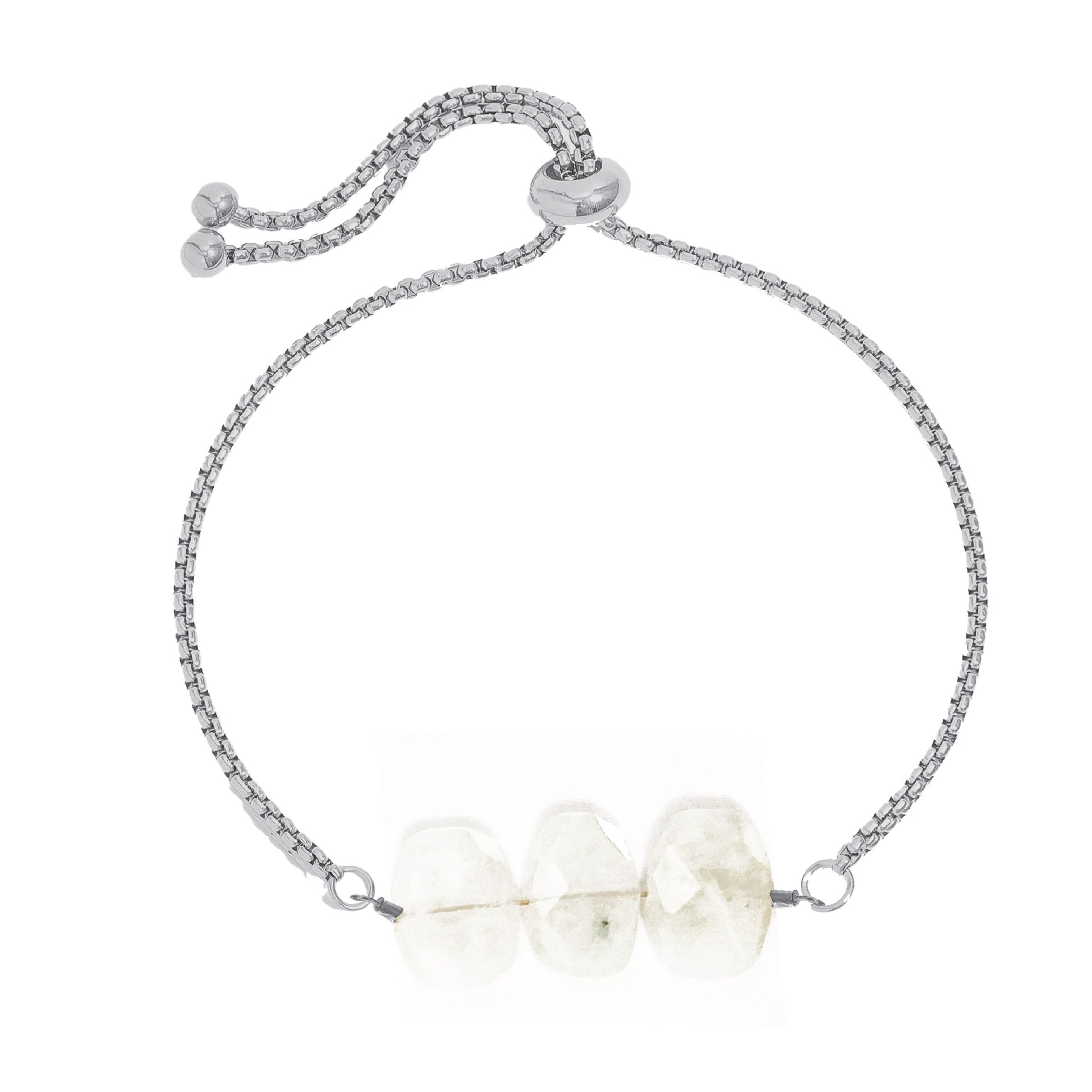 Natasha Chain Bracelet in Moonstone Robyn Canady Silver 