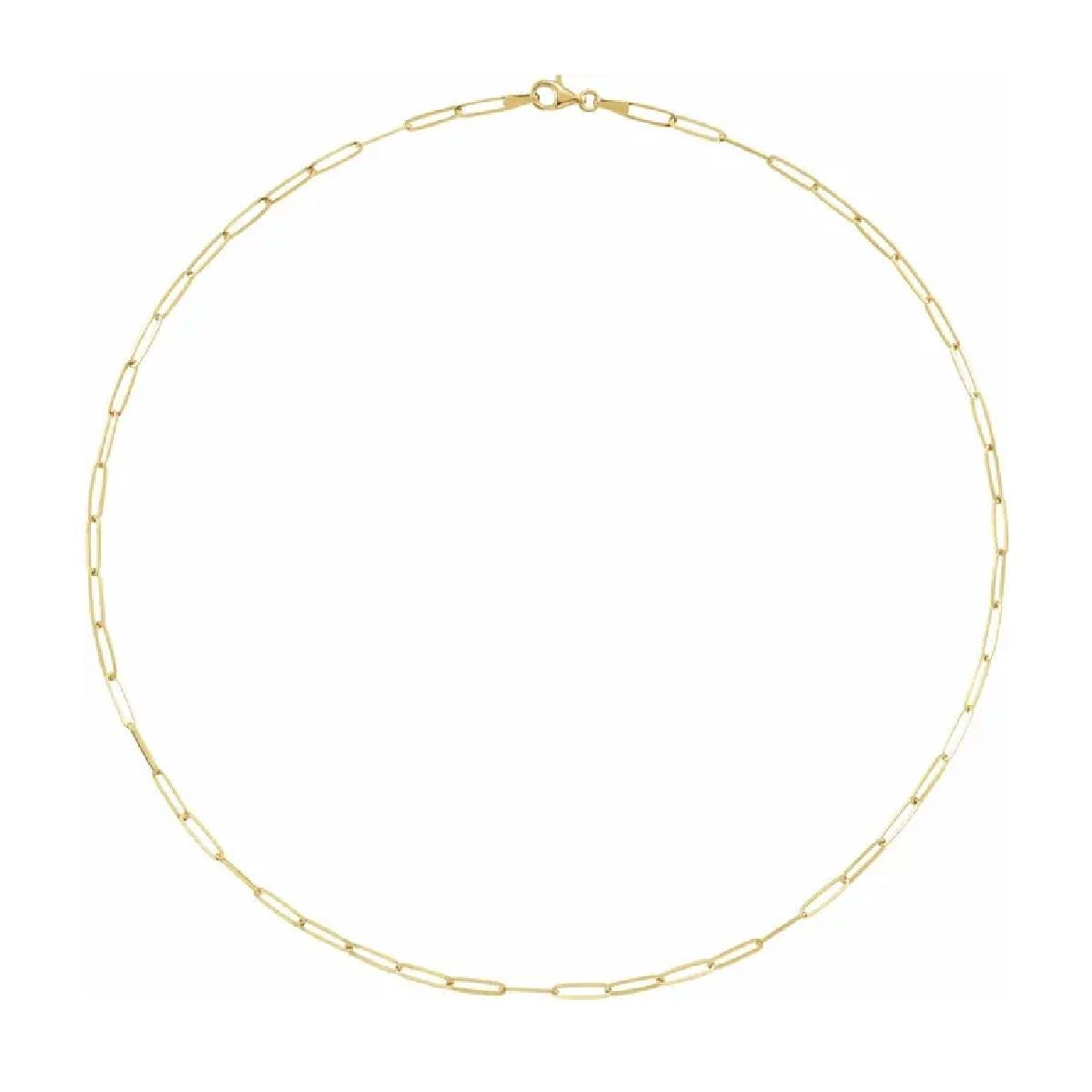 14K Solid Gold Paperclip Necklace or Bracelet Robyn Canady 