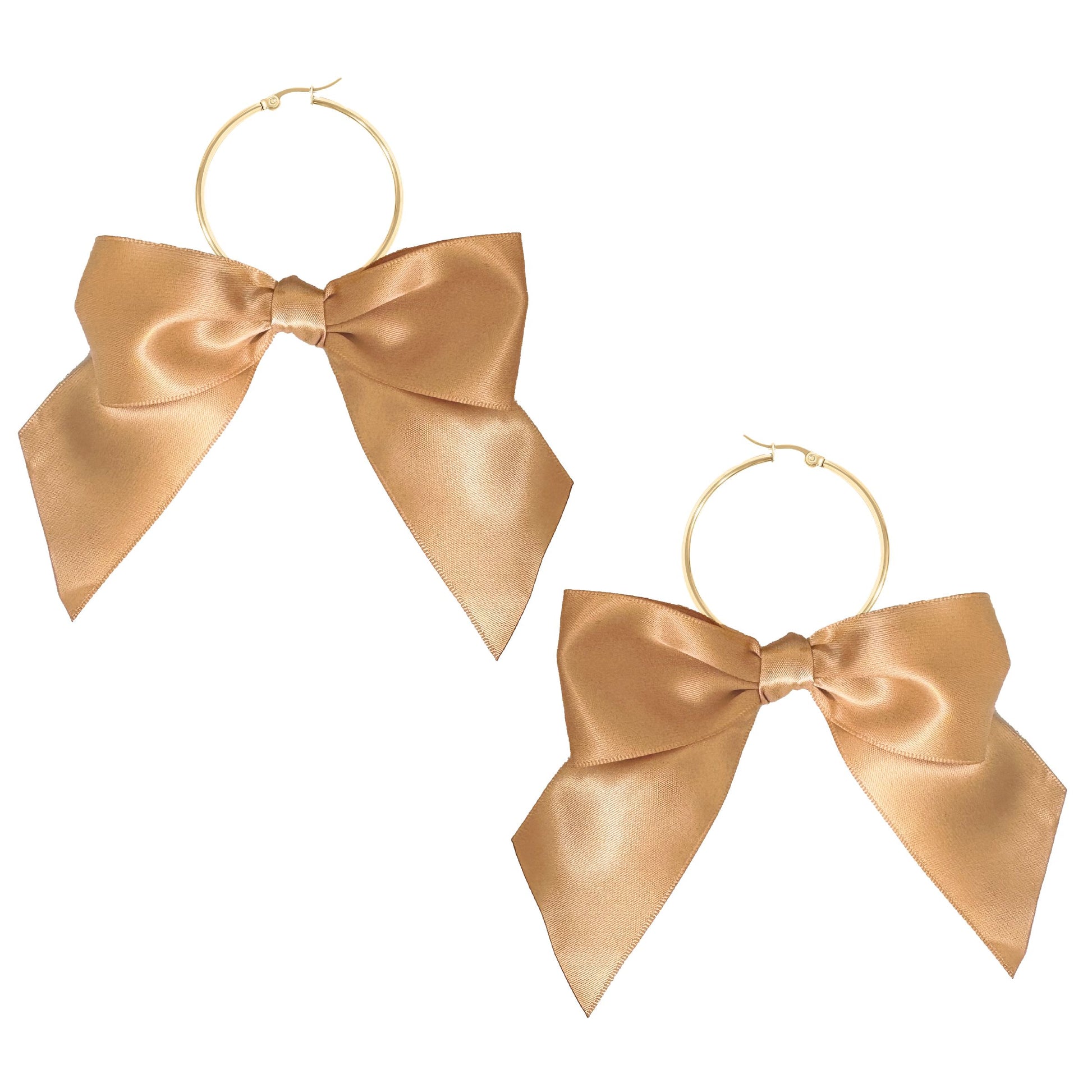 Large Satin Bow Party Hoops - 5 color options Robyn Canady 