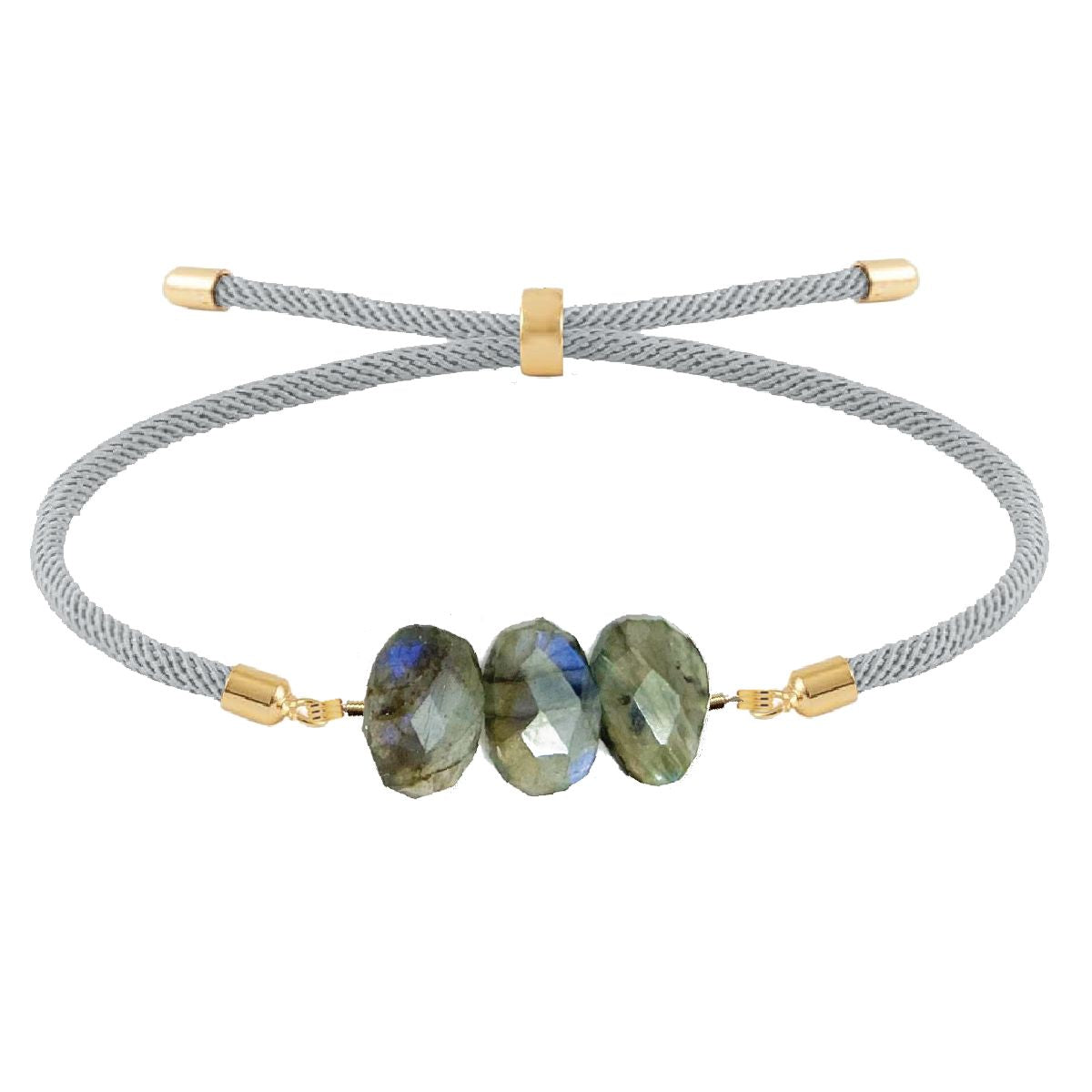 Natasha Cord Bracelet in Labradorite Robyn Canady Gray 