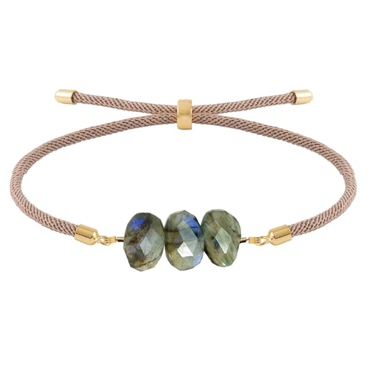 Natasha Cord Bracelet in Labradorite Robyn Canady 