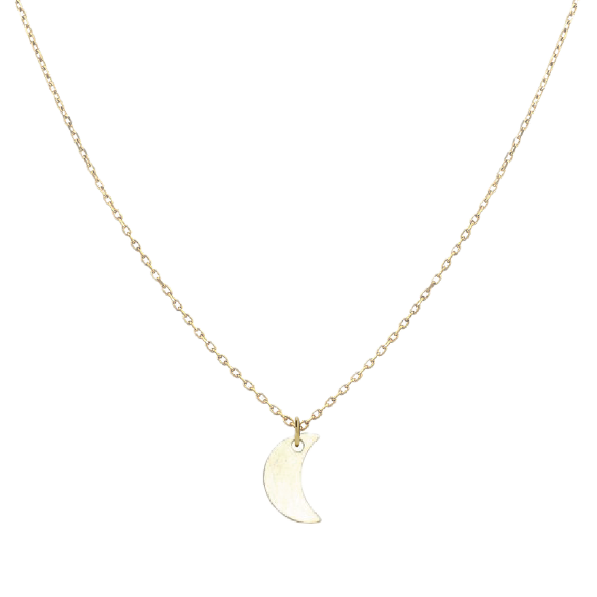 Tiny Charm Necklace Robyn Canady Moon 14K Gold Fill 