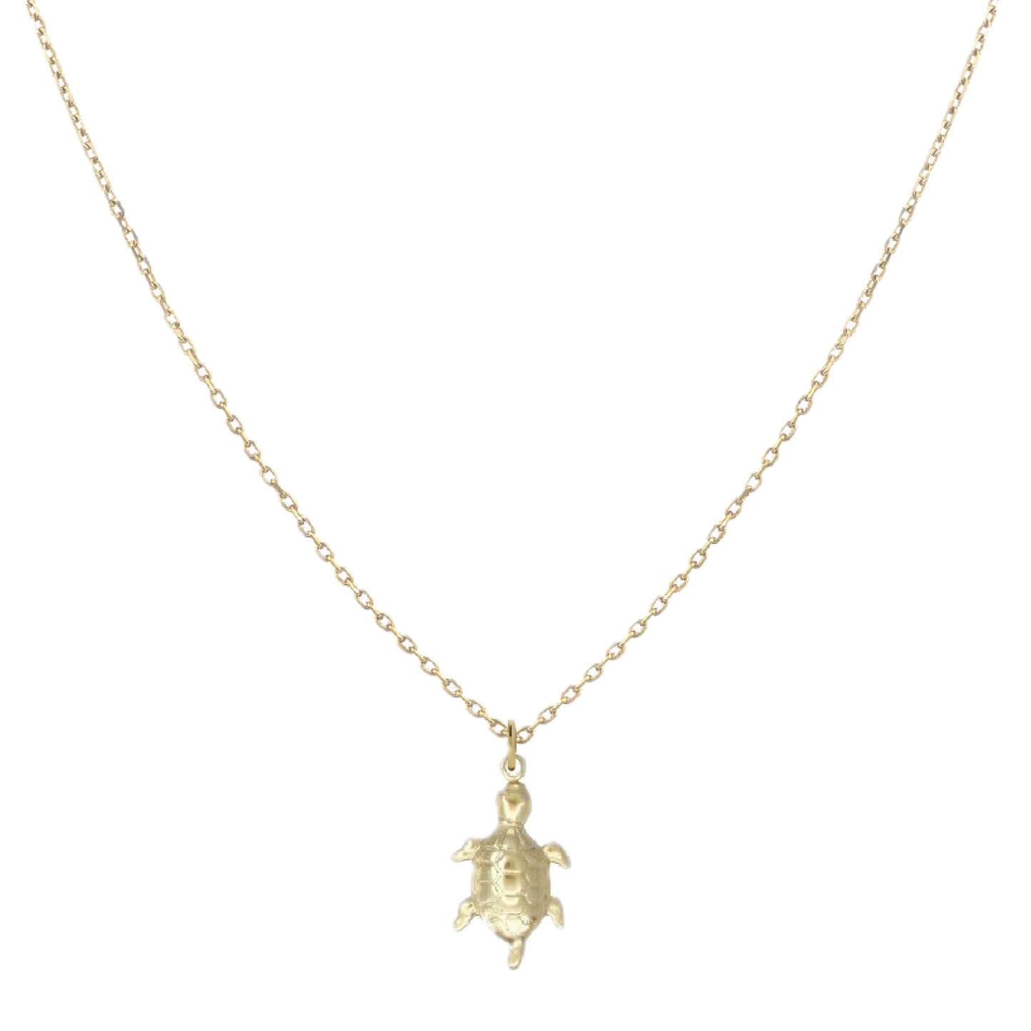 Tiny Charm Necklace Robyn Canady Turtle 14K Gold Fill 