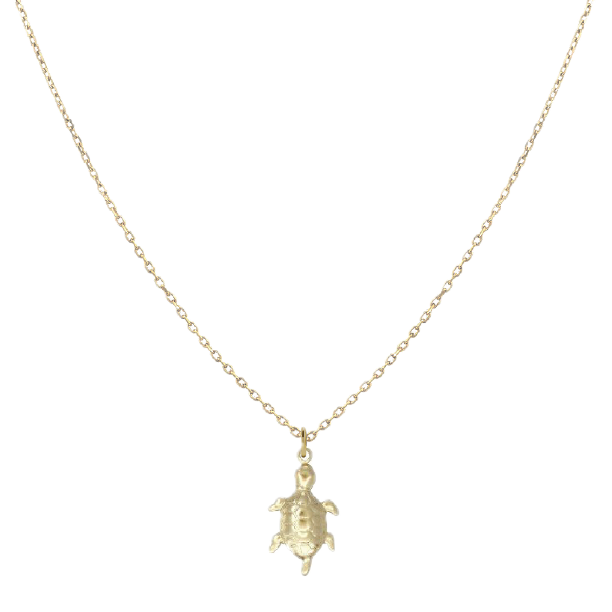 Tiny Charm Necklace Robyn Canady Turtle 14K Gold Fill 