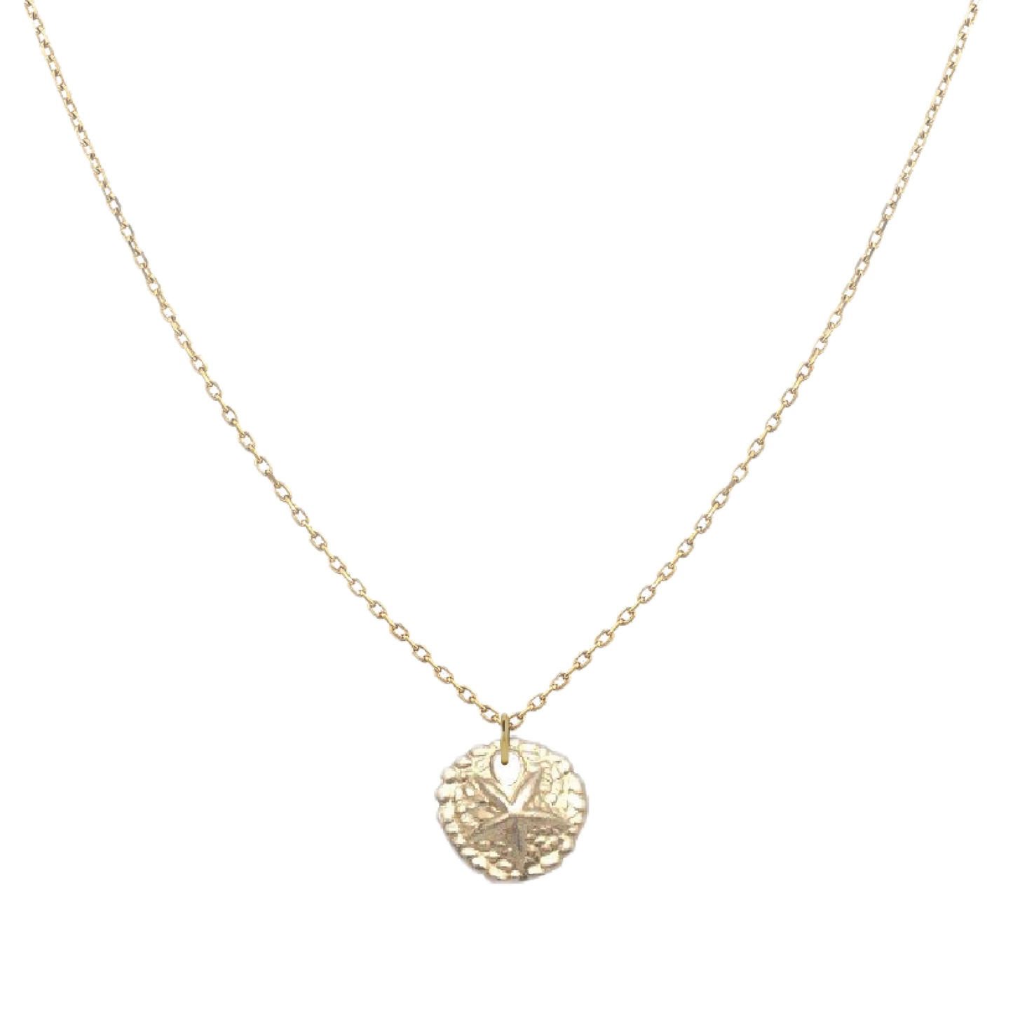 Tiny Charm Necklace Robyn Canady Sand Dollar 14K Gold Fill 