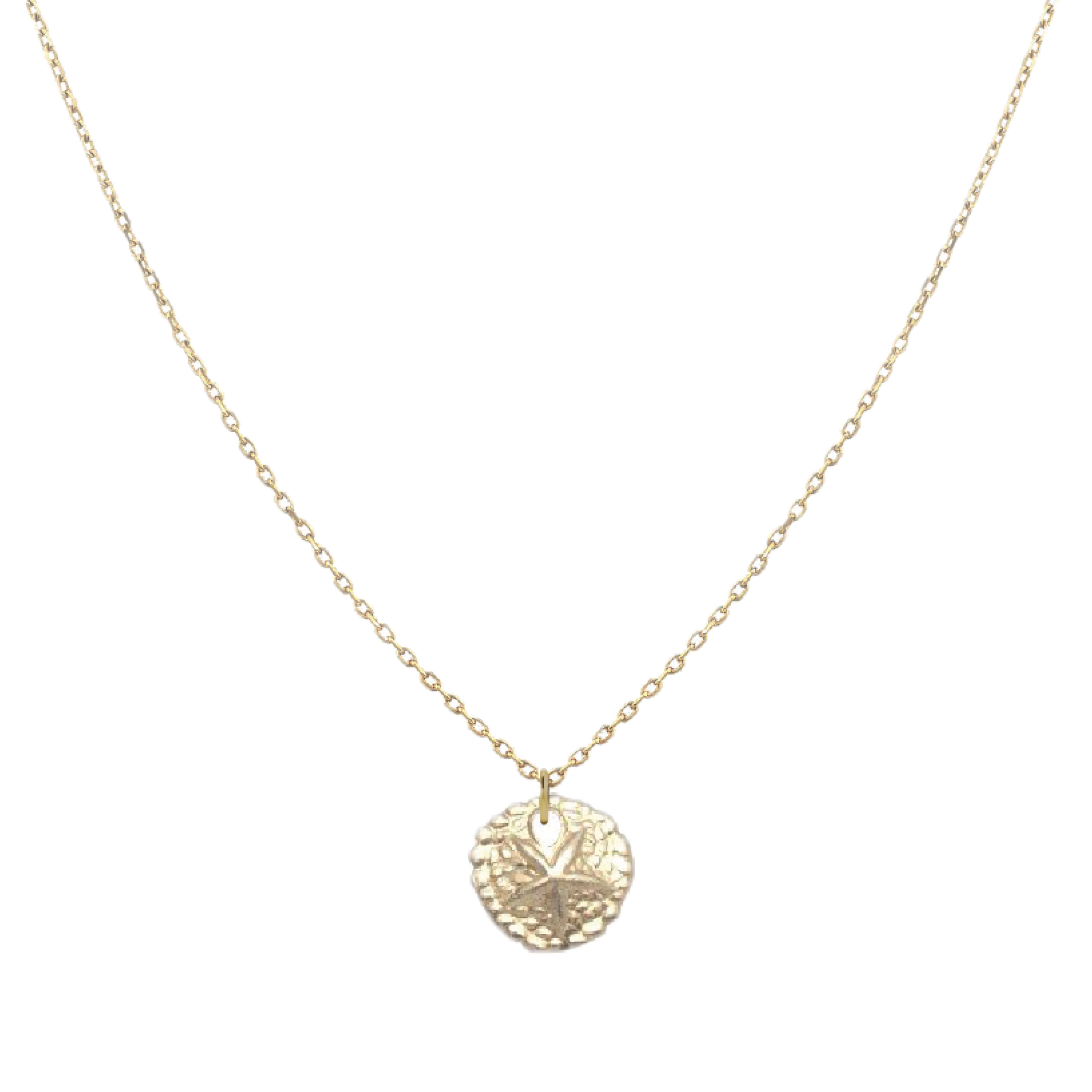Tiny Charm Necklace Robyn Canady Sand Dollar 14K Gold Fill 