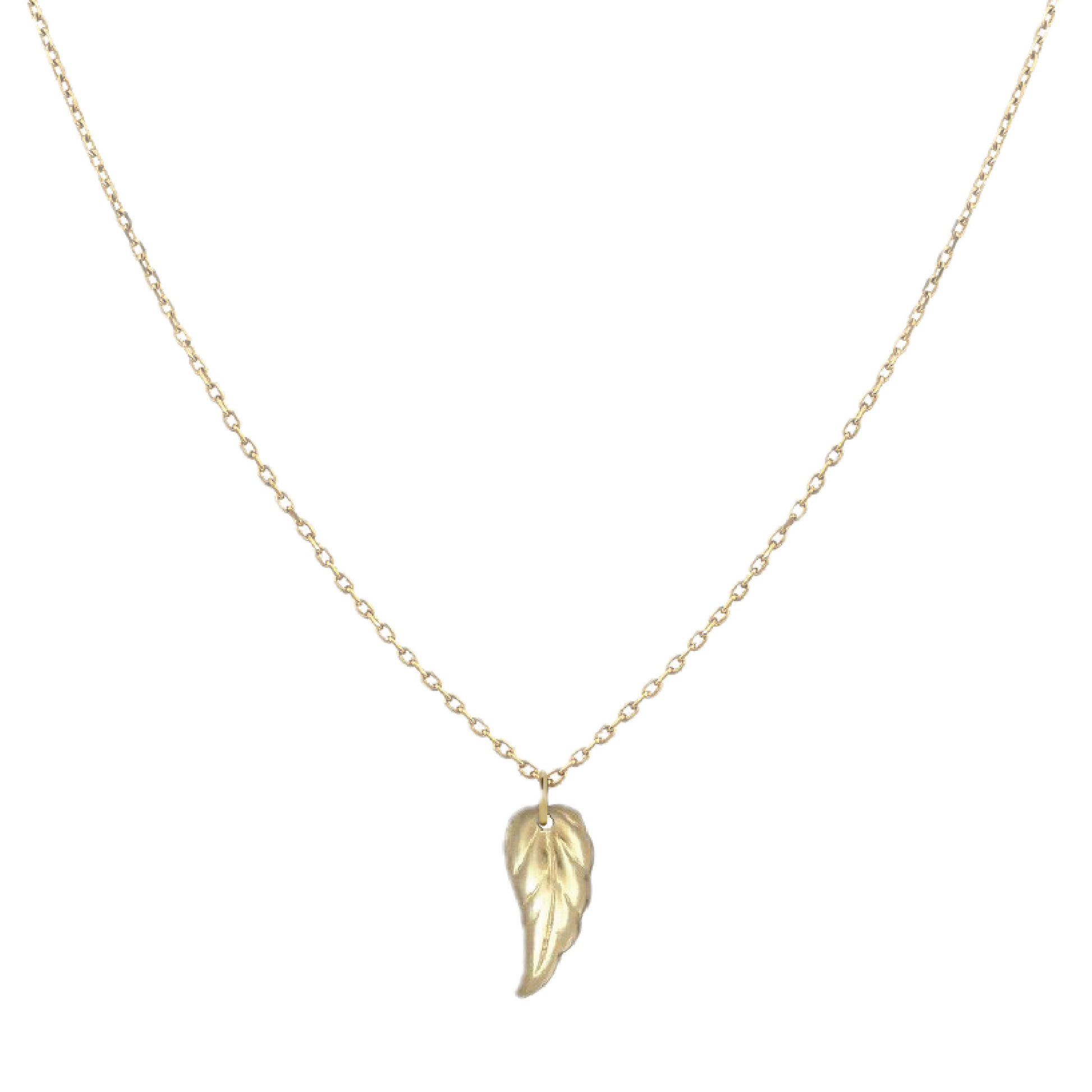 Tiny Charm Necklace Robyn Canady Leaf 14K Gold Fill 