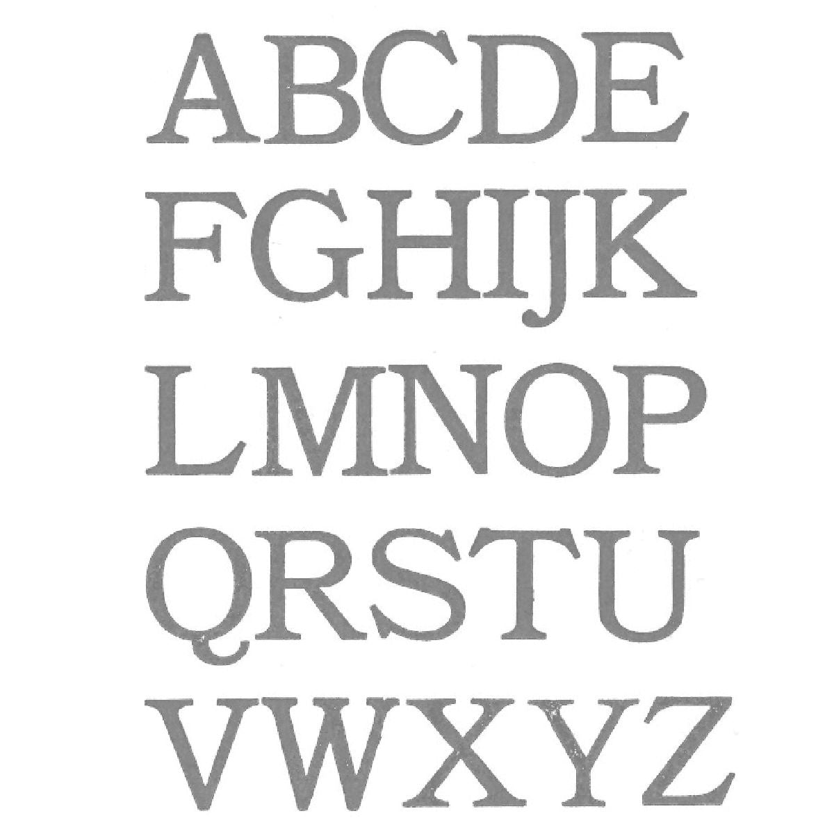 14K White Gold Initial Square Puffy Pendant Necklace Robyn Canady 