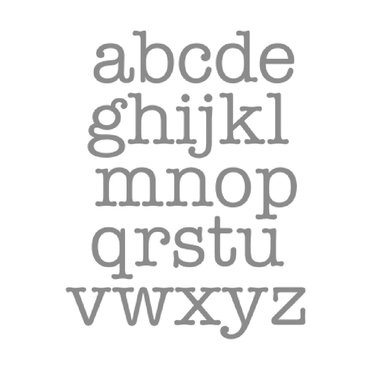 Sterling Silver Lowercase Initial Square Pendant Necklace Robyn Canady 