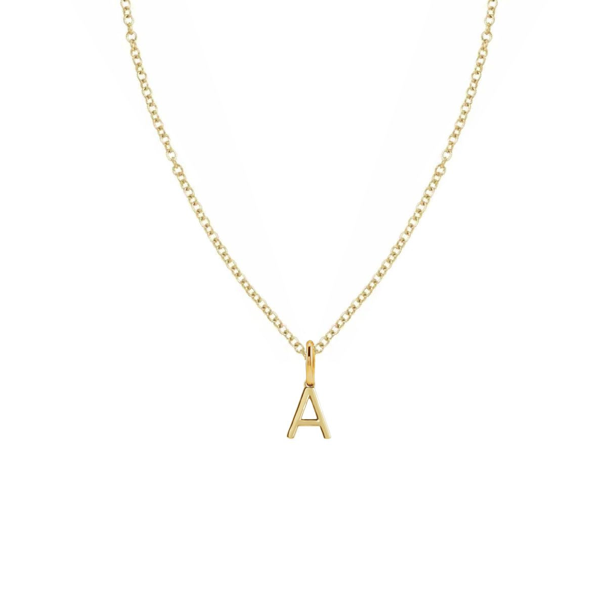 Initial Pendant Necklace - Gold Necklace Robyn Canady 