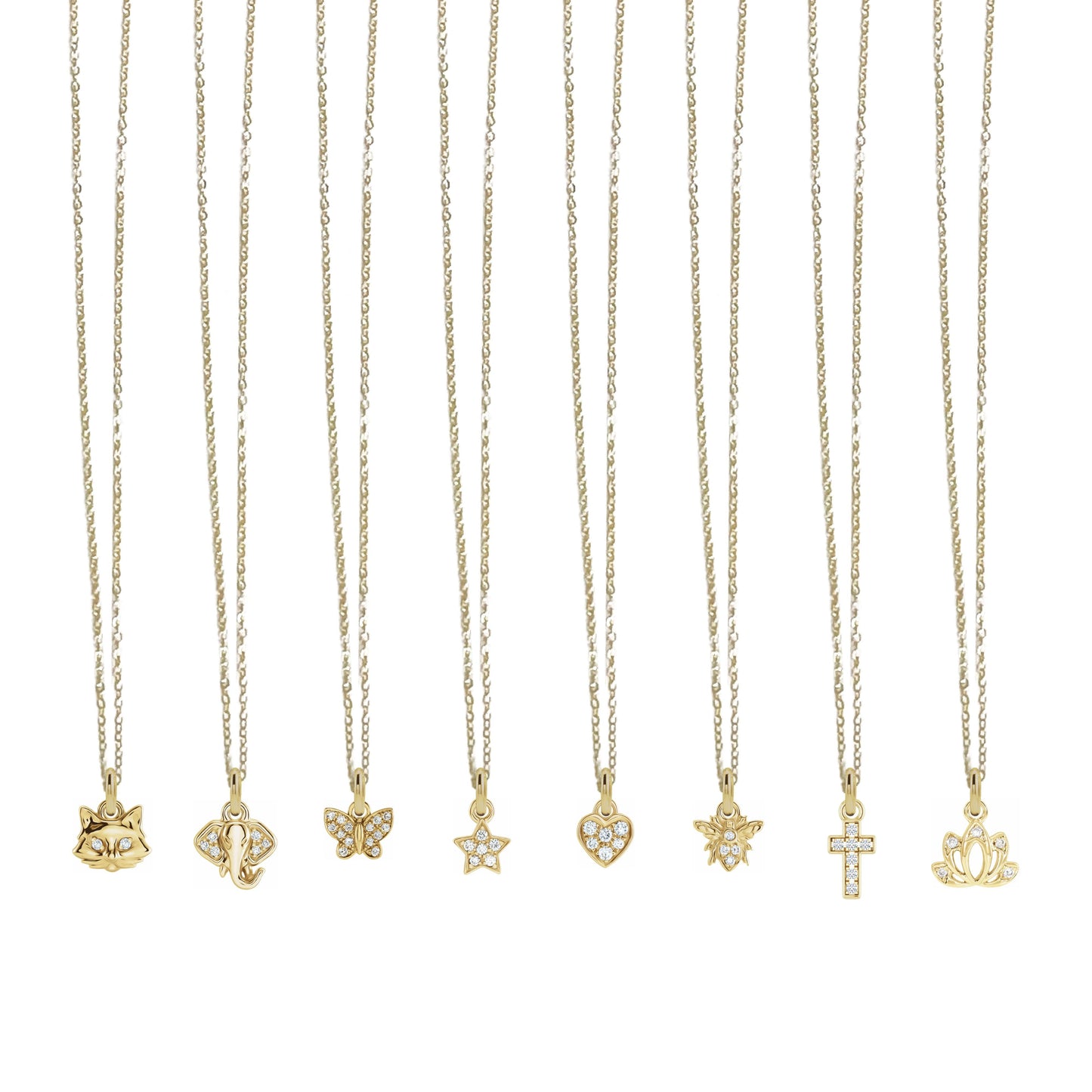 14K Mini Diamond Necklace - the super sweet, tiny pendant you can wear everyday. Necklace Robyn Canady 