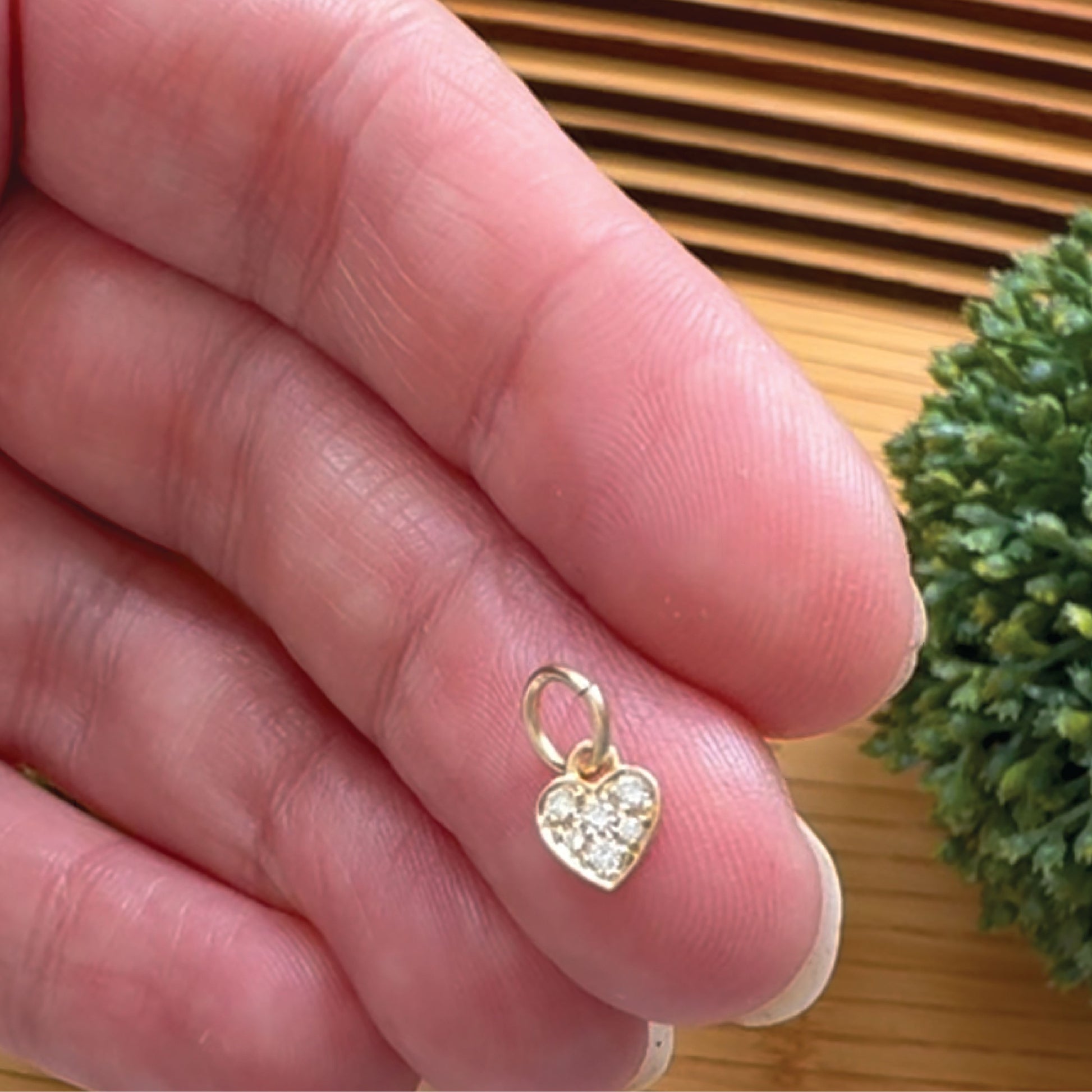 14K Mini Diamond Necklace - the super sweet, tiny pendant you can wear everyday. Necklace Robyn Canady 