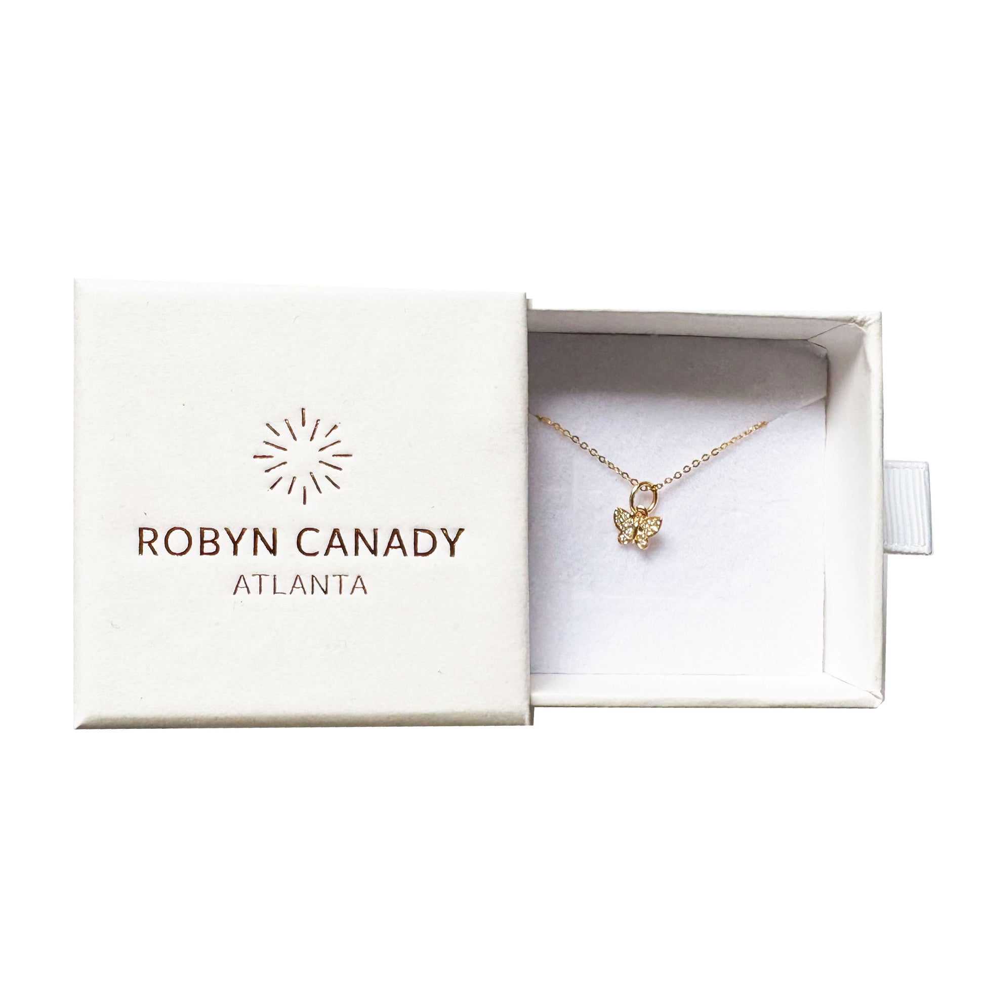 14K Mini Diamond Necklace - the super sweet, tiny pendant you can wear everyday. Necklace Robyn Canady 