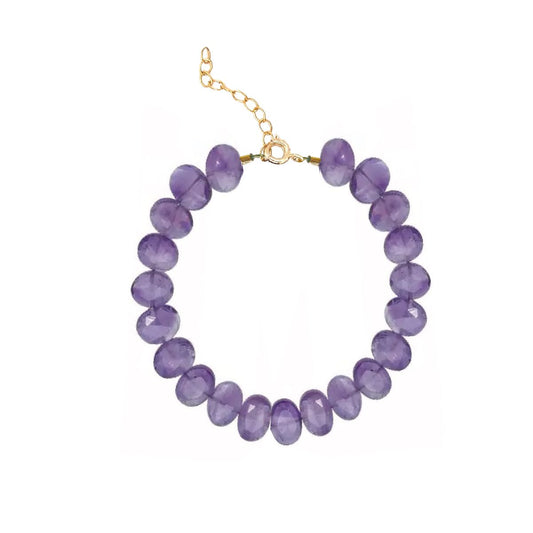 Beaded Gemstone Bracelet - Choice of 9 Gemstones Bracelet Robyn Canady Amethyst 