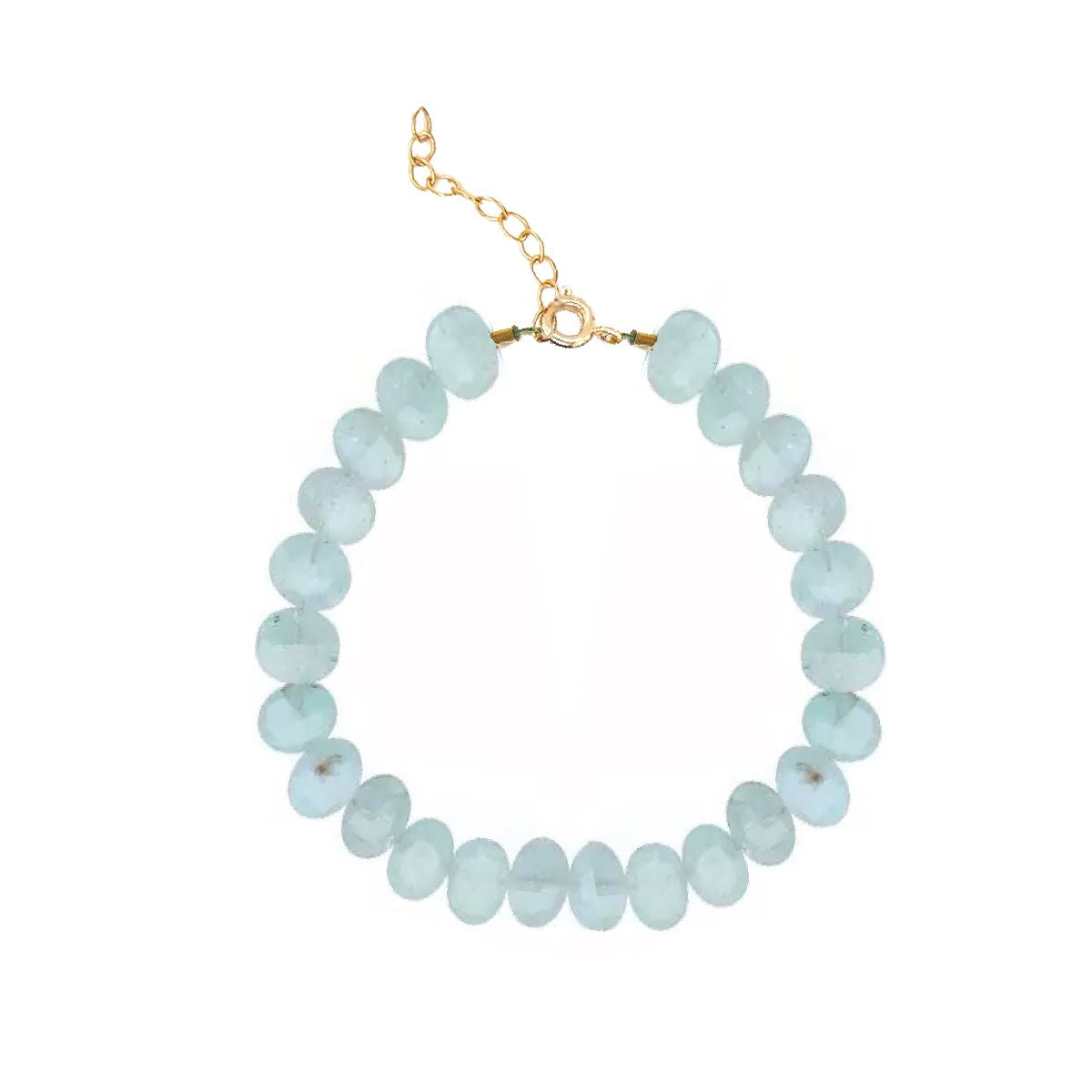 Beaded Gemstone Bracelet - Choice of 9 Gemstones Bracelet Robyn Canady Aquamarine 