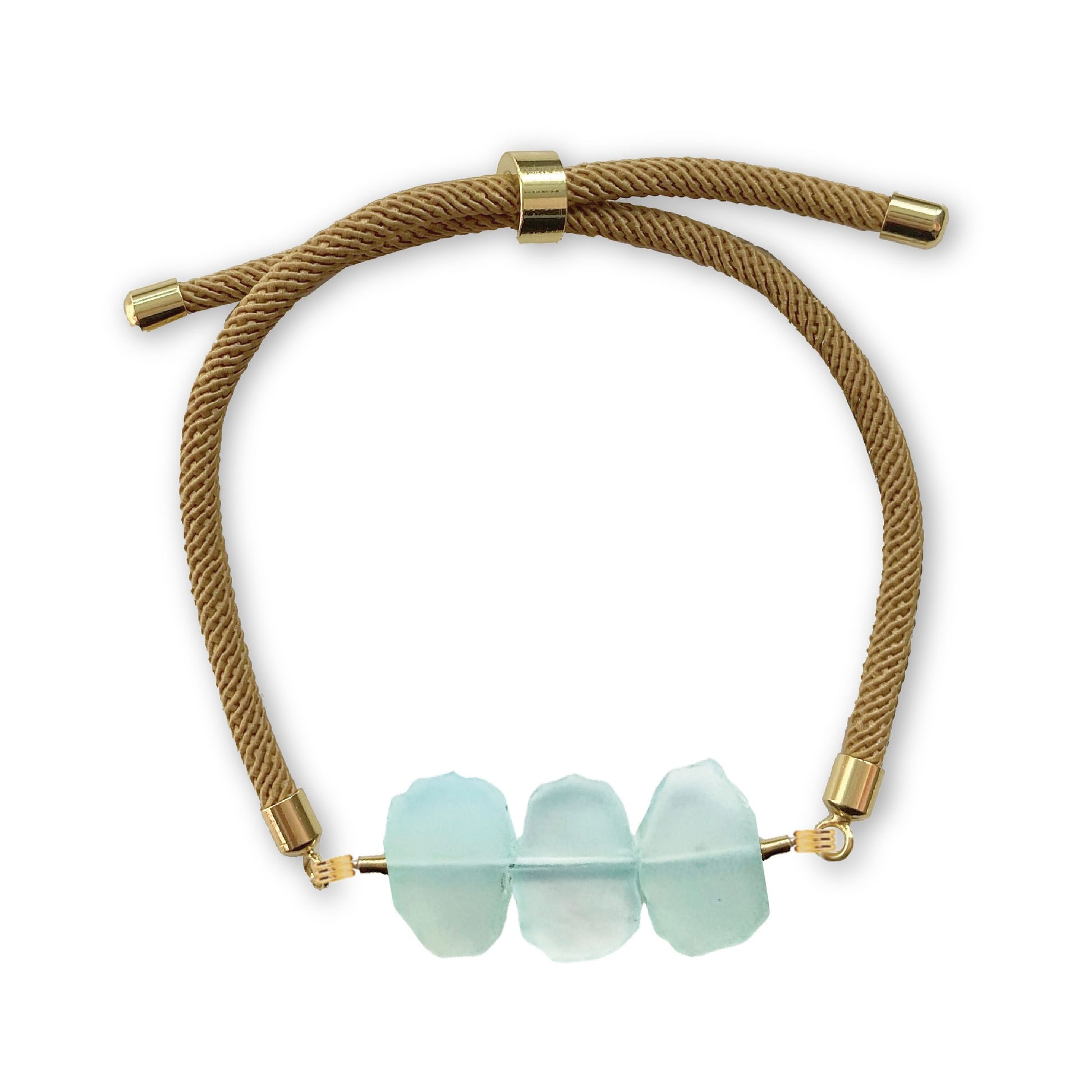 Natasha Gemstone Bracelet in Aqua Chalcedony Robyn Canady 