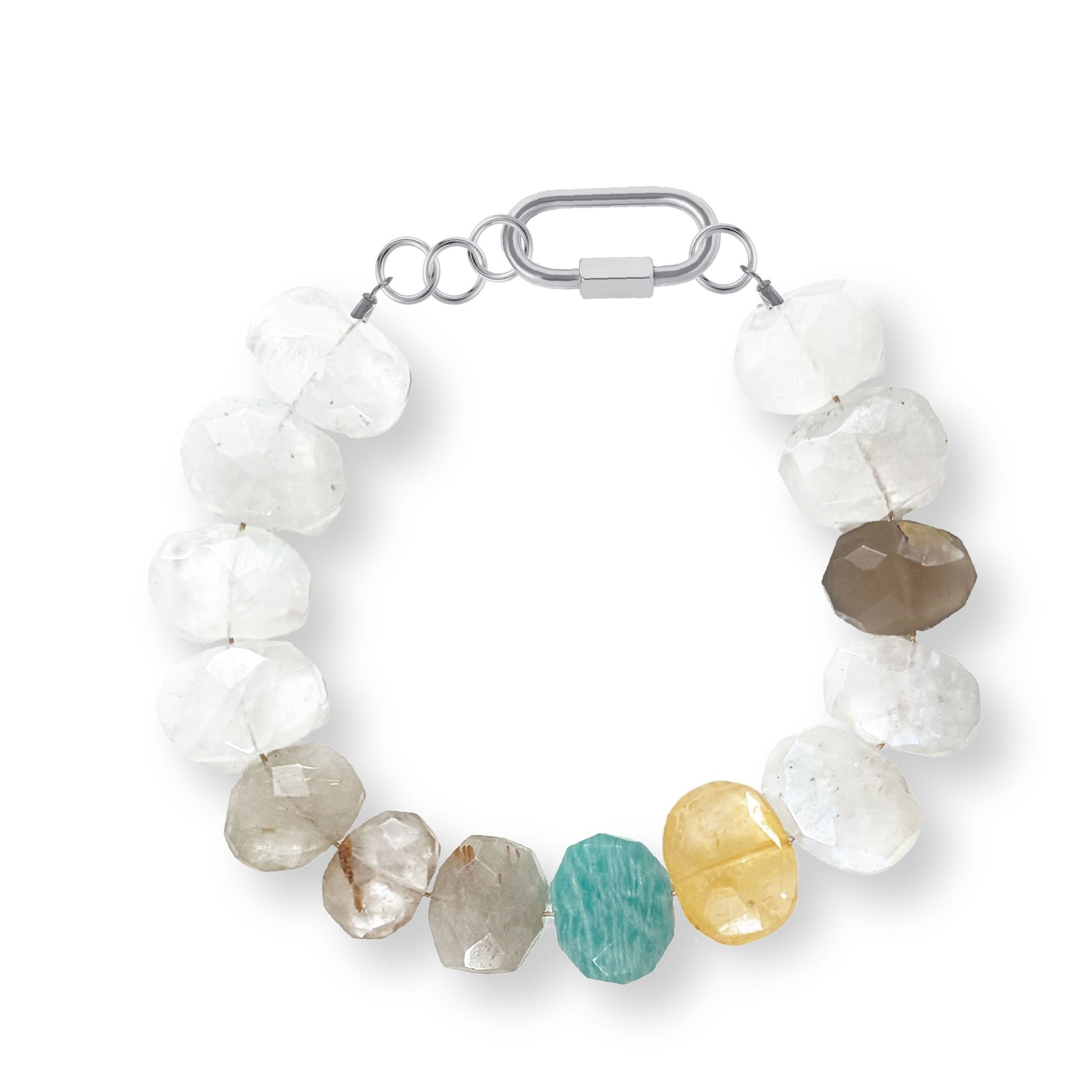 Amazonite Multi Color Bracelet Robyn Canady Silver 