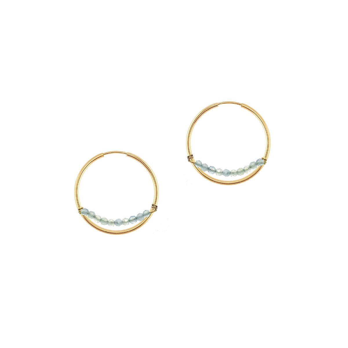 14K Aria Hoop Earrings - Medium Robyn Canady 