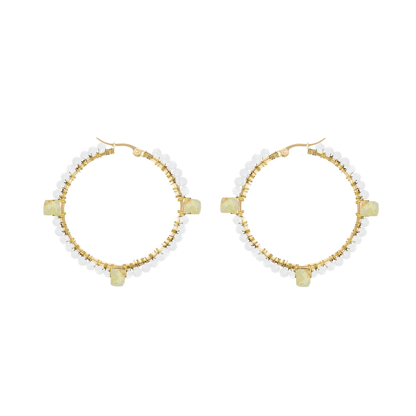 Gemstone Hoops - 6 color choices Robyn Canady Gold Citrine 