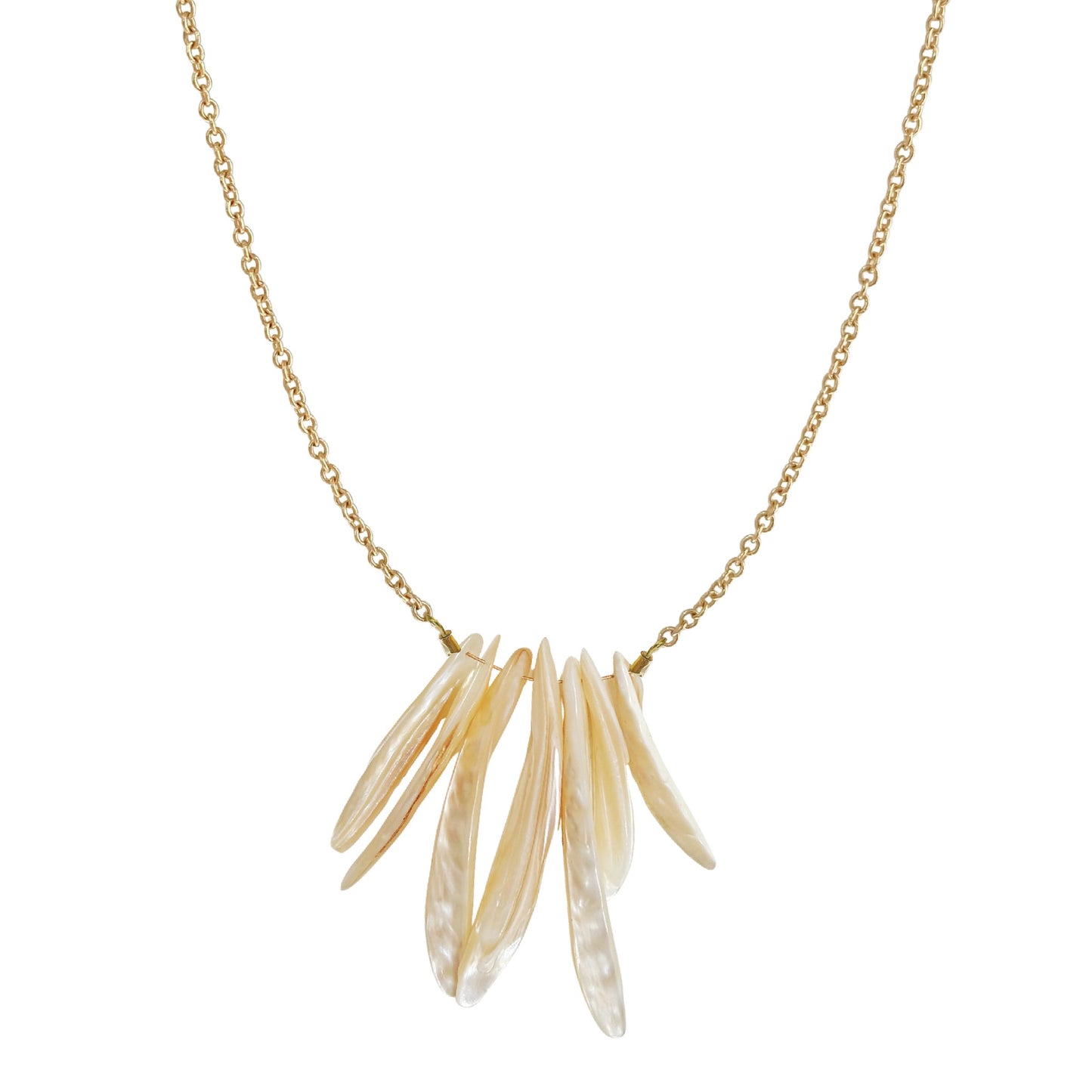 Mother of Pearl Boho Necklace Robyn Canady 