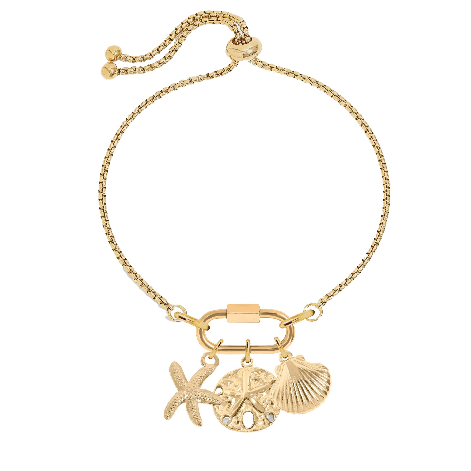 Beachy Charm Bracelet Robyn Canady Gold 