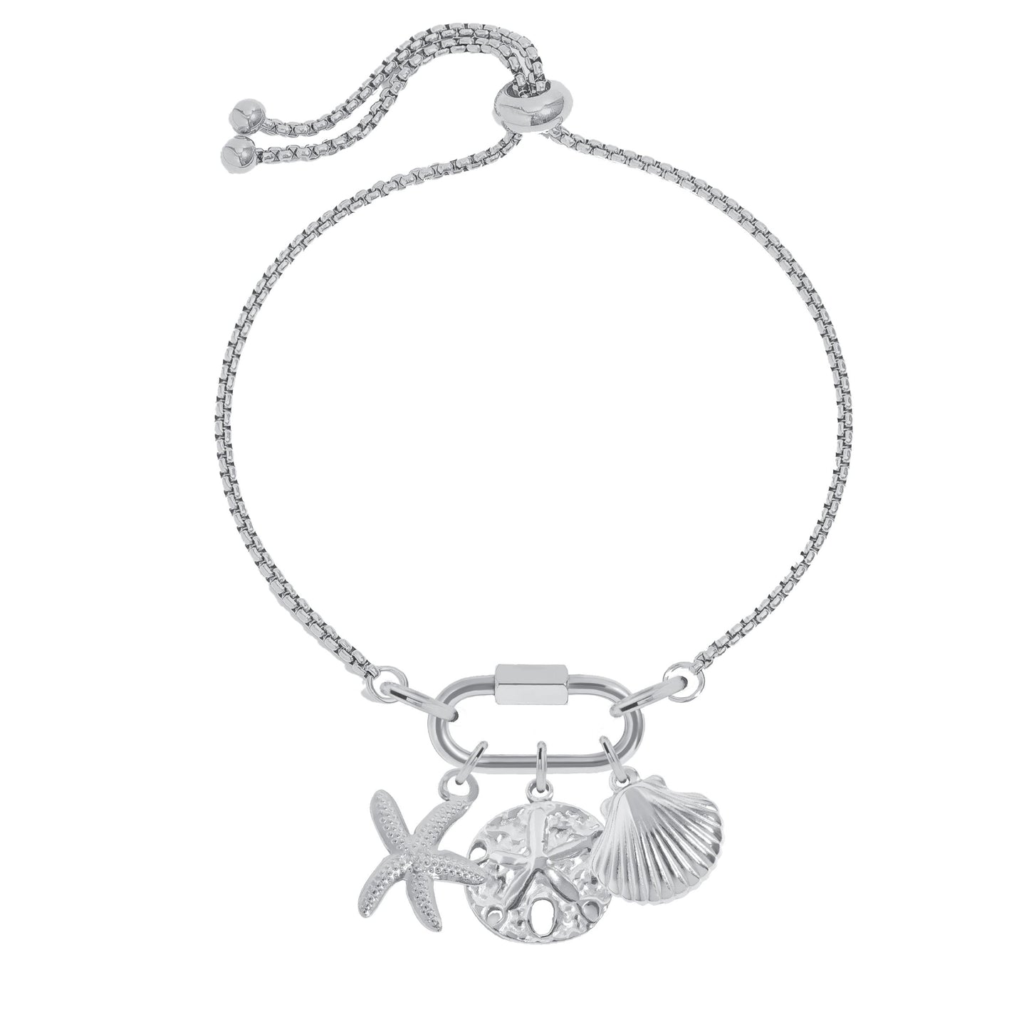 Beachy Charm Bracelet Robyn Canady Silver 