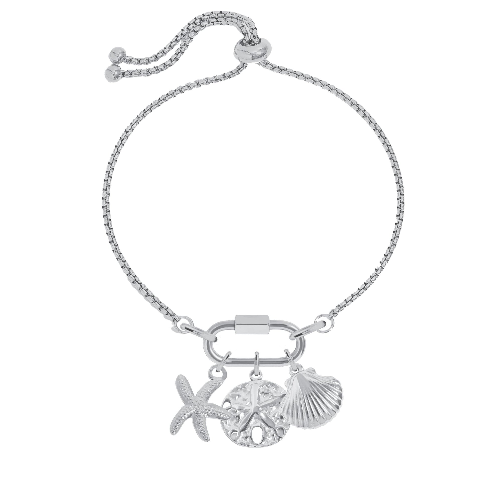 Beachy Charm Bracelet Robyn Canady Silver 