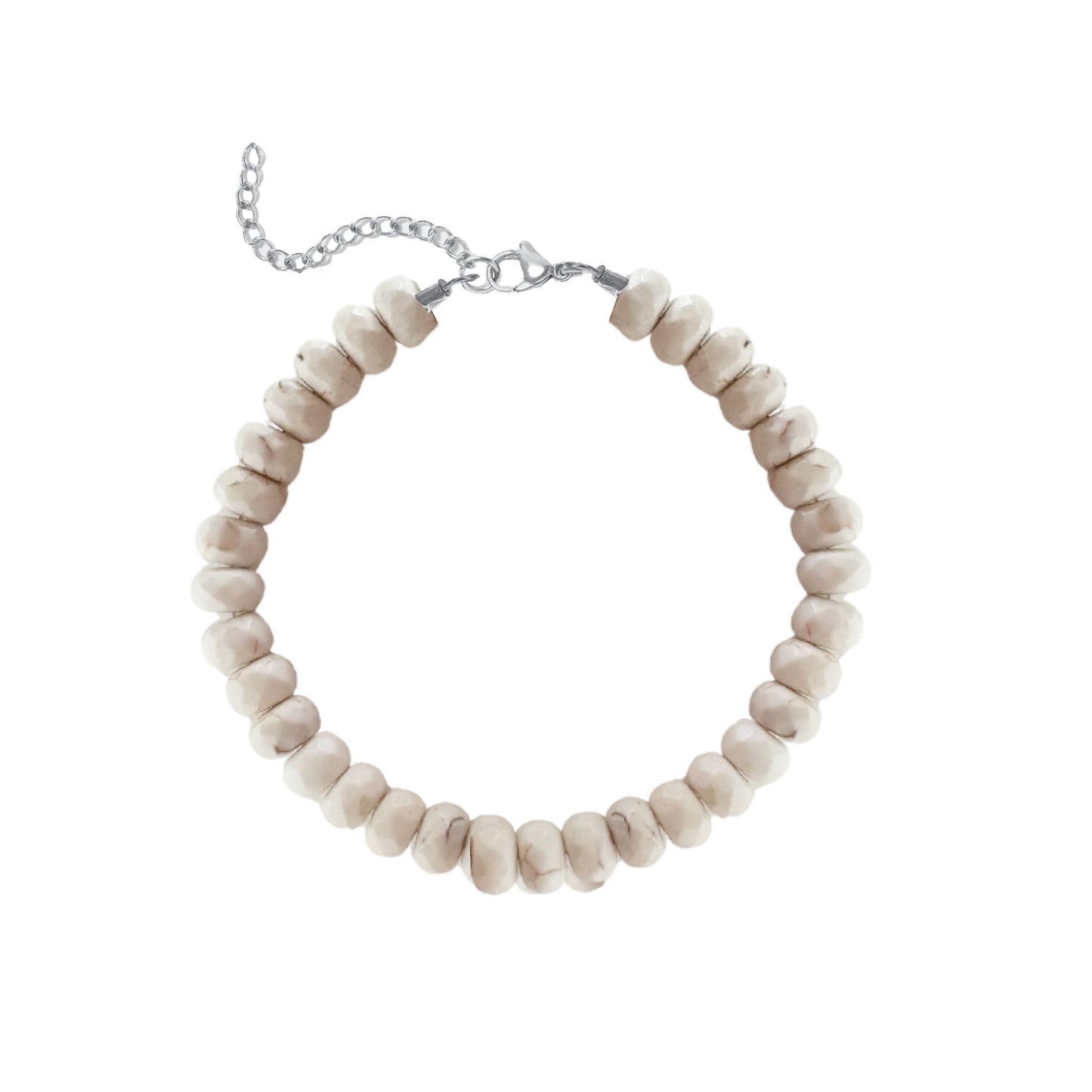 Ivory Cracked Turquoise Bracelet Robyn Canady Silver 