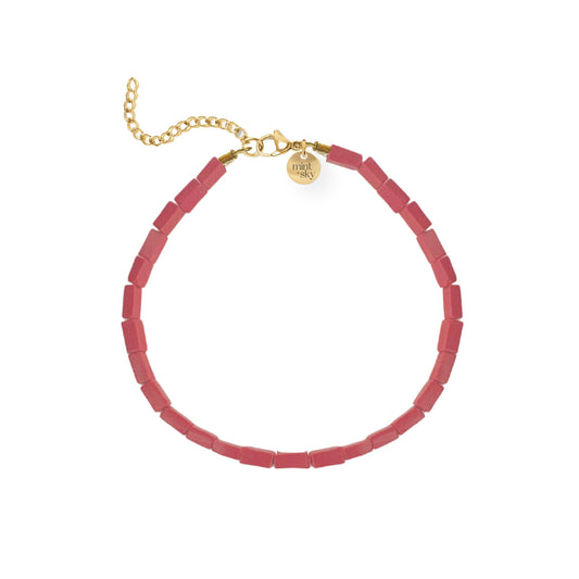 Pink Coral Bracelet Bracelets Robyn Canady Gold 