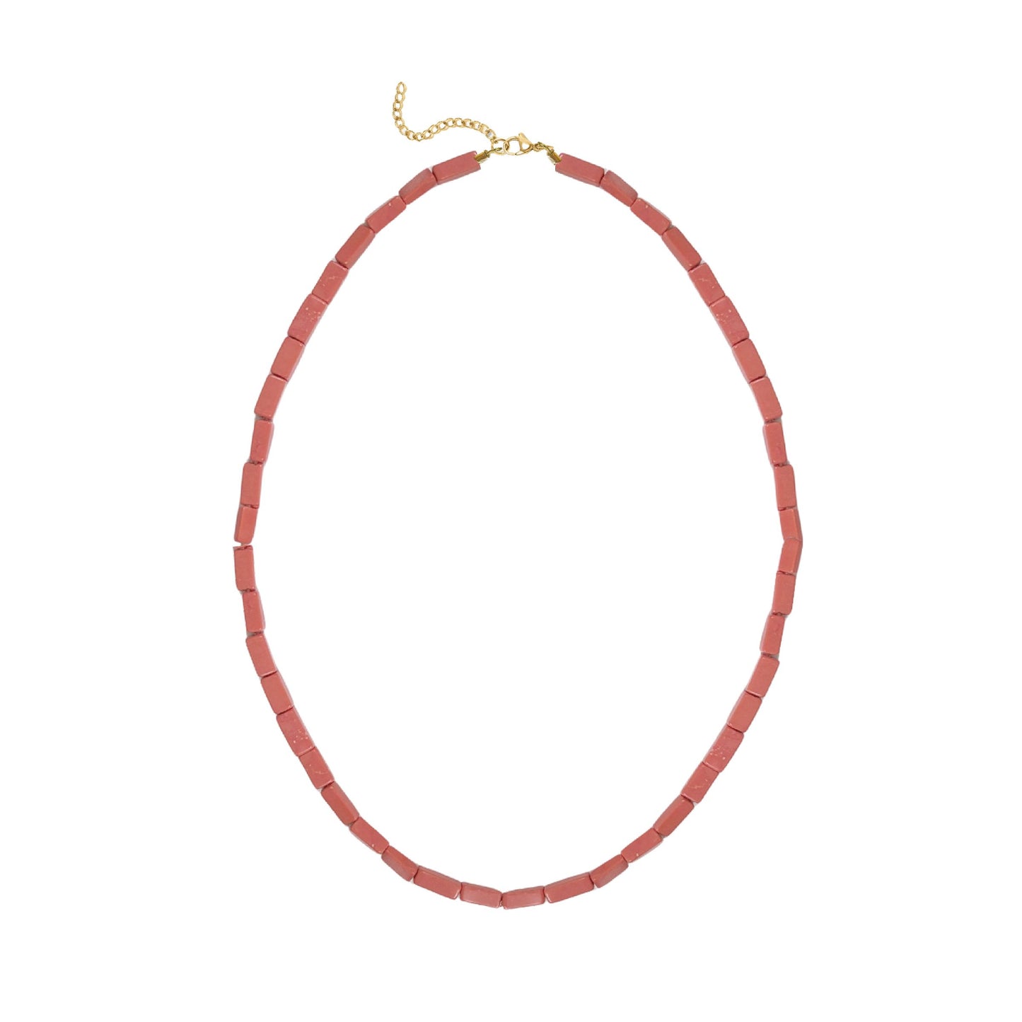 Pink Coral Choker Necklace Robyn Canady Gold 