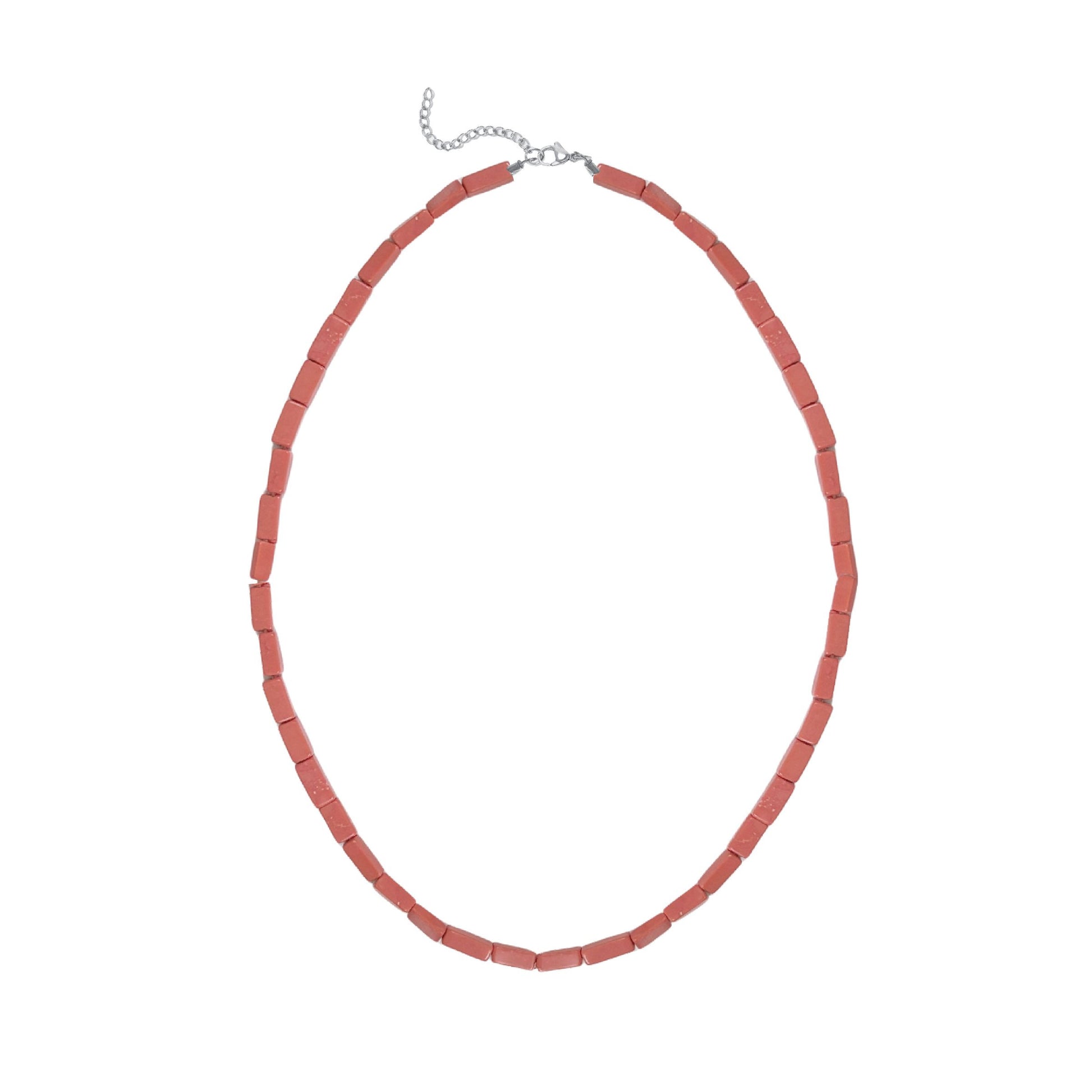 Pink Coral Choker Necklace Robyn Canady Silver 
