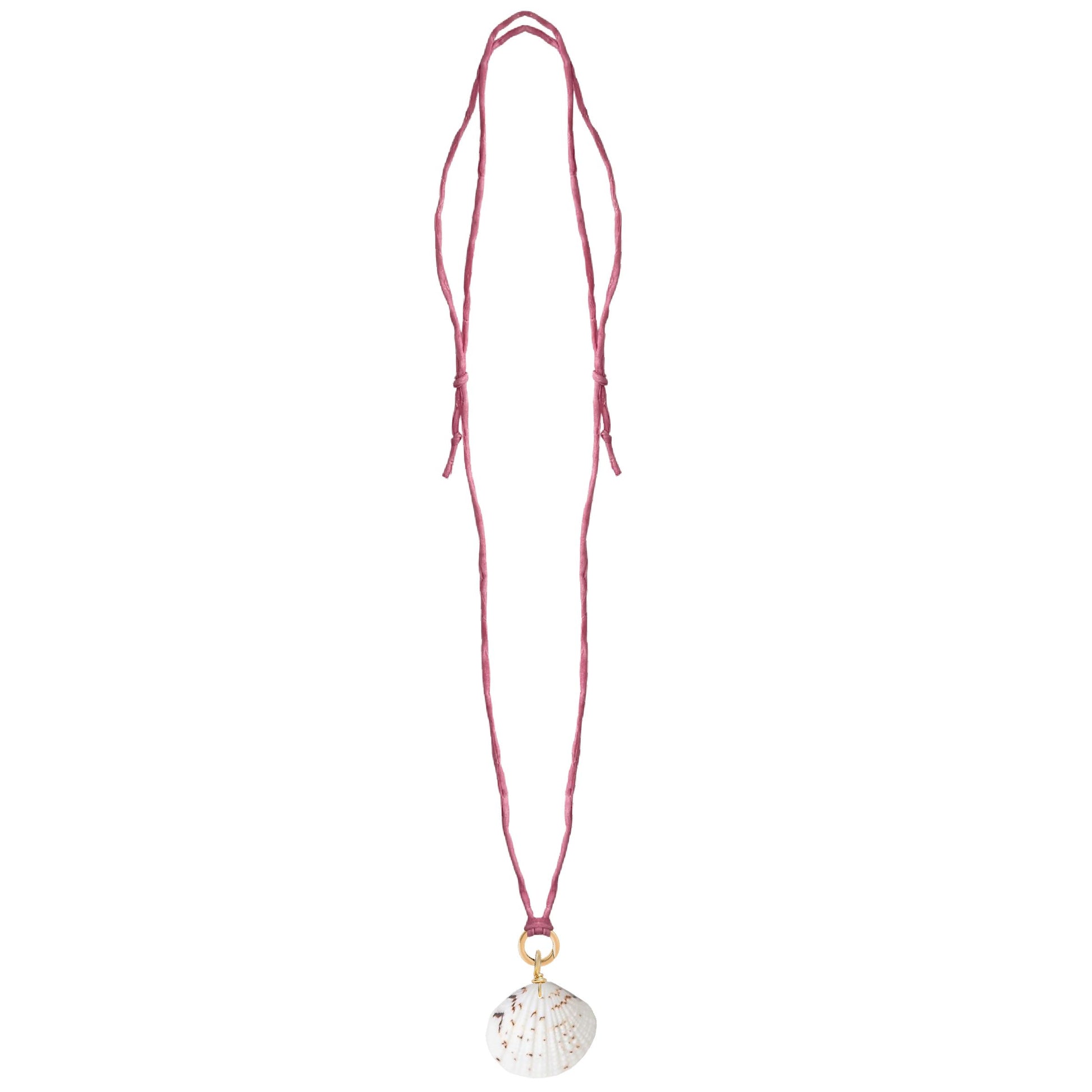 Handpainted Real Silk Cord with Charm Keeper and Natural Shell (Five Colors) Robyn Canady 