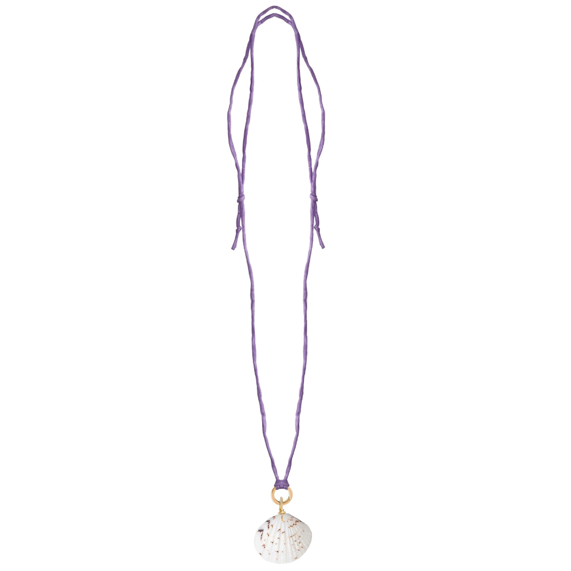 Handpainted Real Silk Cord with Charm Keeper and Natural Shell (Five Colors) Robyn Canady 
