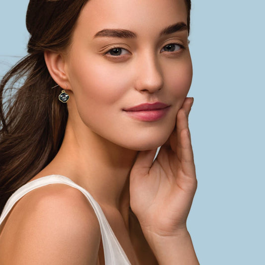 Smoky Crystal Drop Earrings Earrings Robyn Canady 