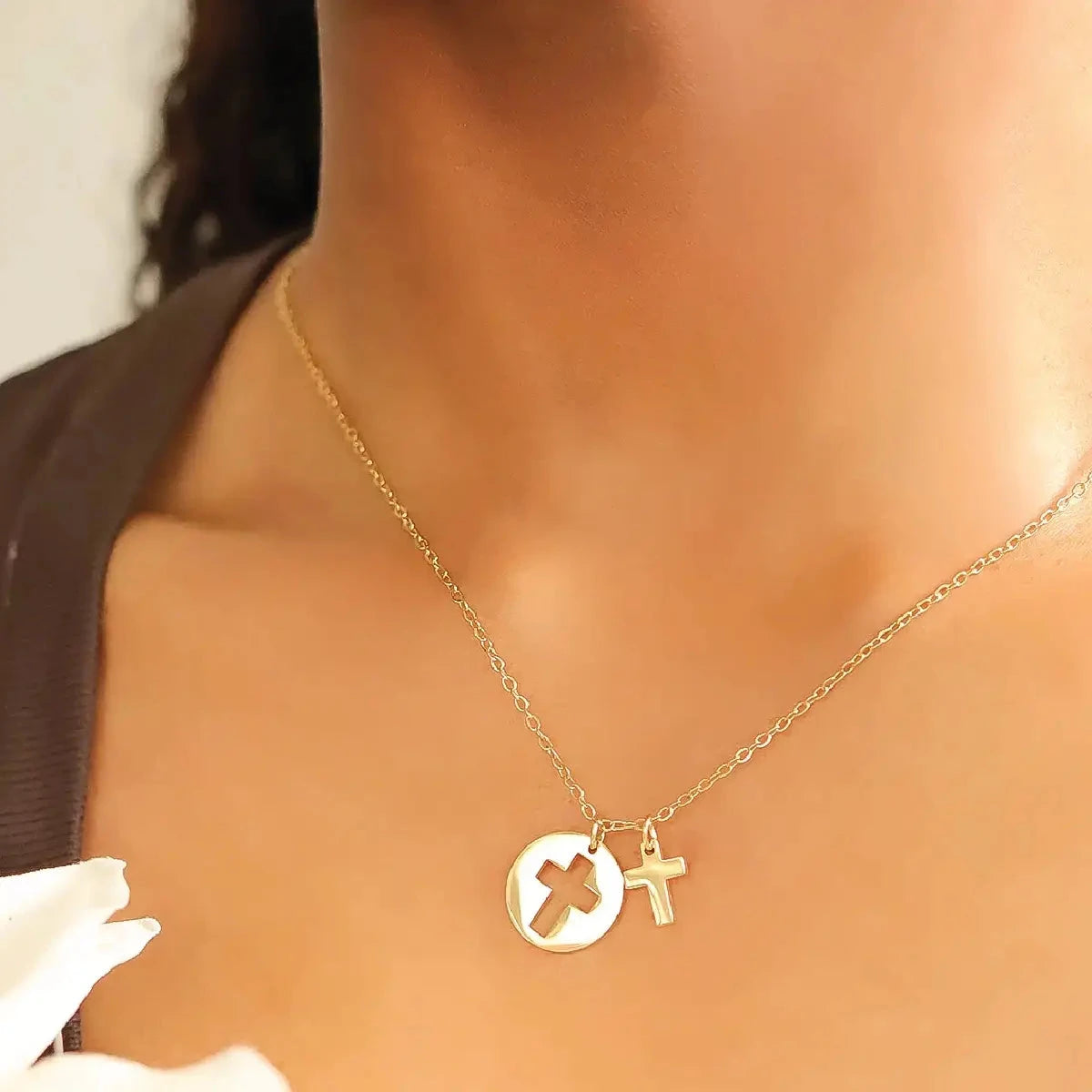 Double Cross Necklace Necklace Robyn Canady 