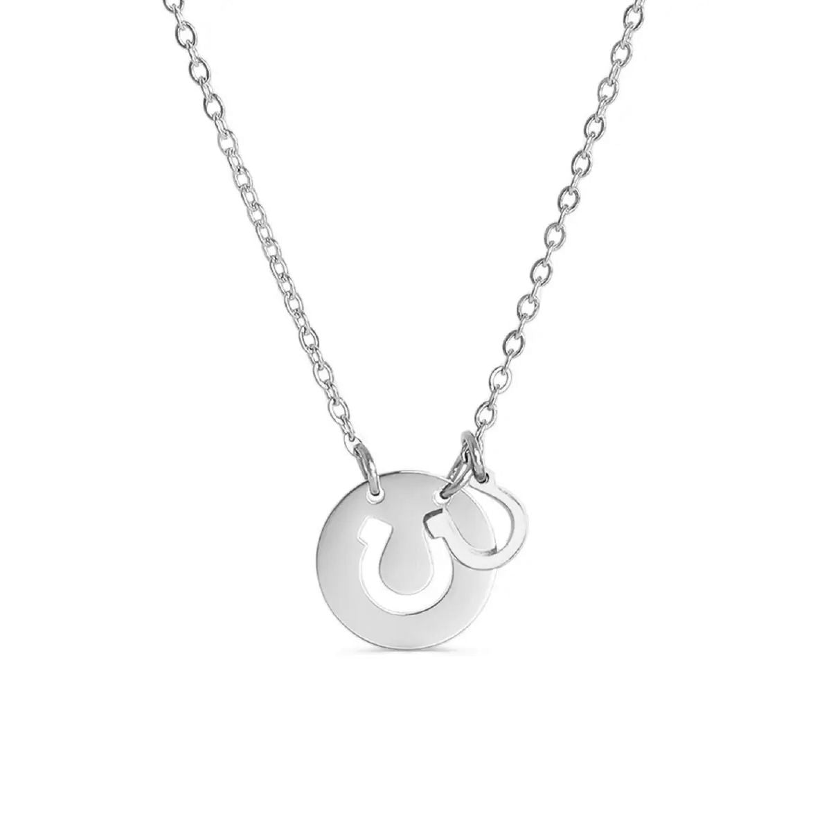 Double Horseshoe Necklace Necklace Robyn Canady Silver 