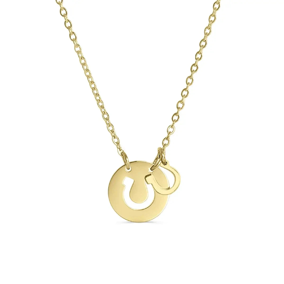 Double Horseshoe Necklace Necklace Robyn Canady Gold 