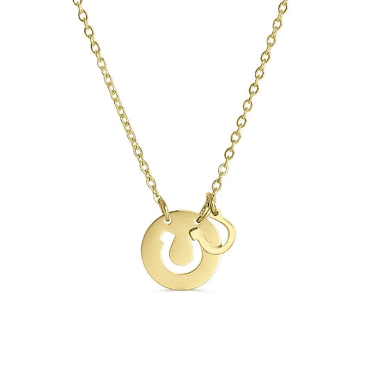 Double Horseshoe Necklace Necklace Robyn Canady Gold 