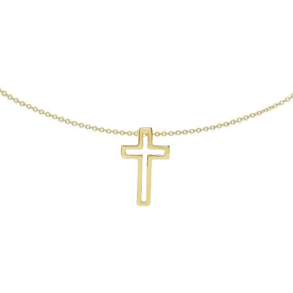 14K Gemmy Open Cross Necklace Robyn Canady 