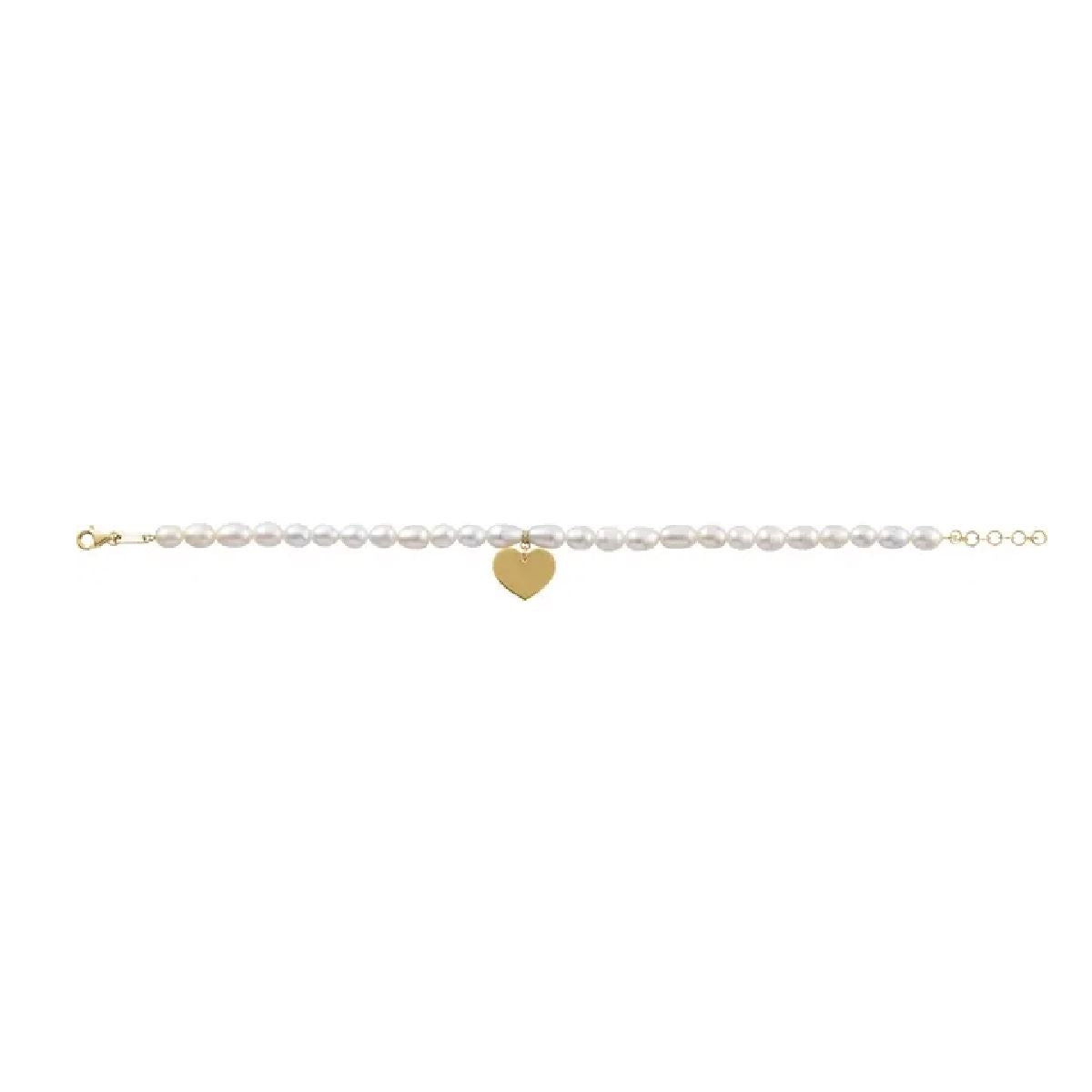 14K Freshwater Pearl Heart Bracelet Bracelet Robyn Canady 