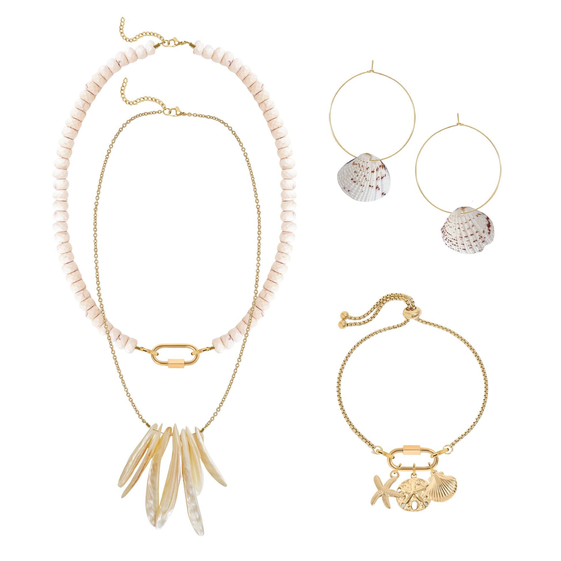 Mother of Pearl Boho Necklace Robyn Canady 