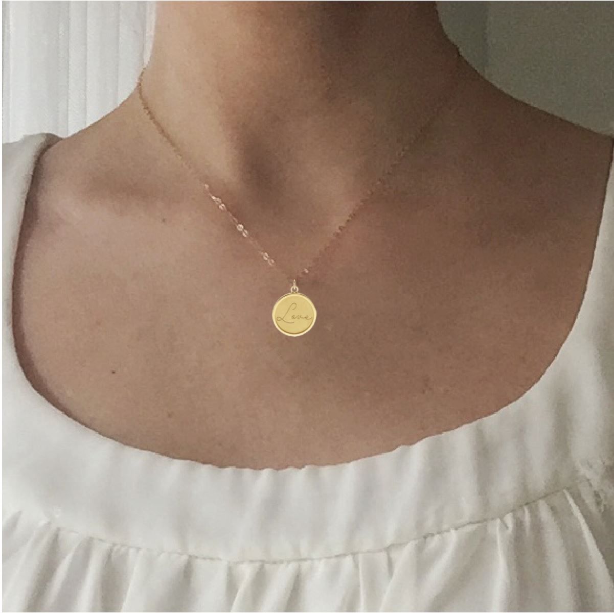 14K Love Medallion Necklace Robyn Canady 